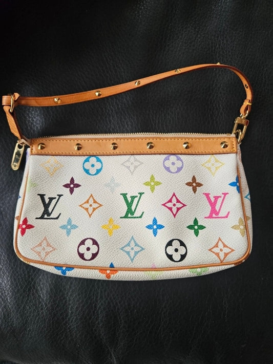 Louis Vuitton multicolor accessory clutch bag