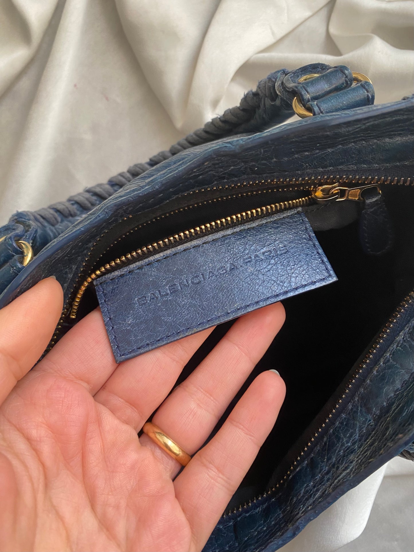 Balenciaga mini city bleu mineral s/s 2013