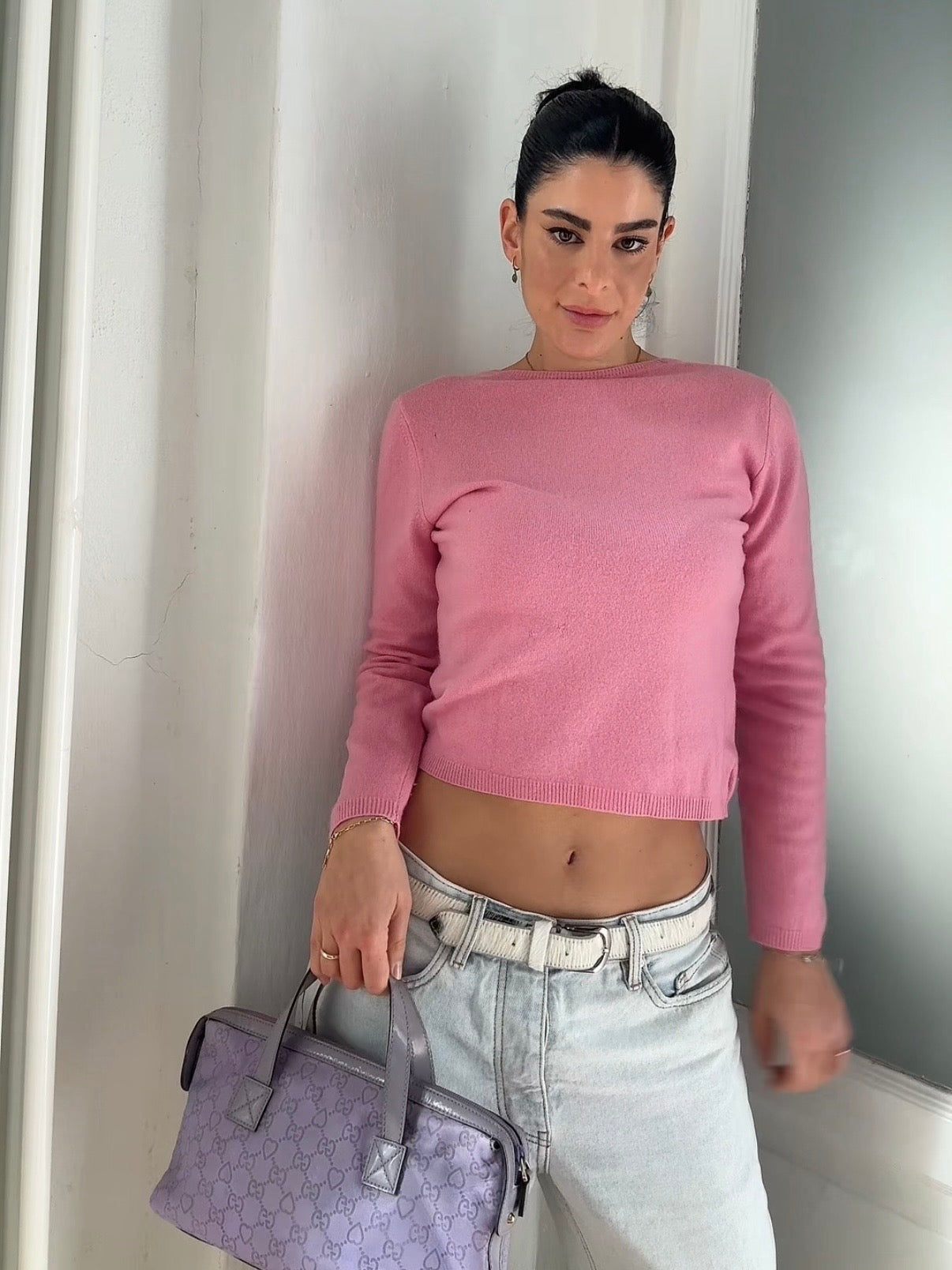Gucci bowling lilac heart monogram
