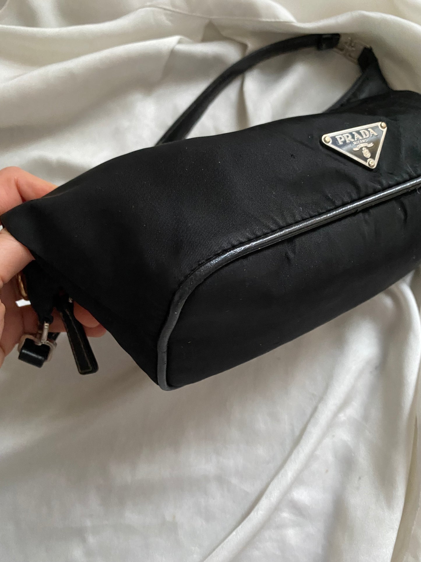 Prada spalla nylon e pelle