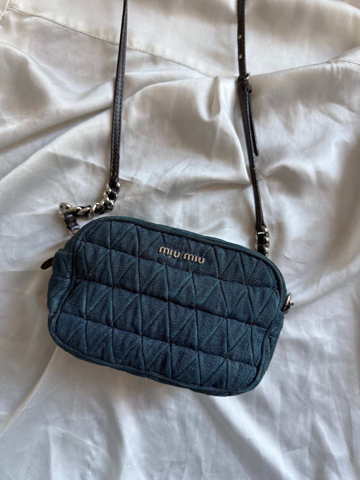 Miu Miu pochette denim