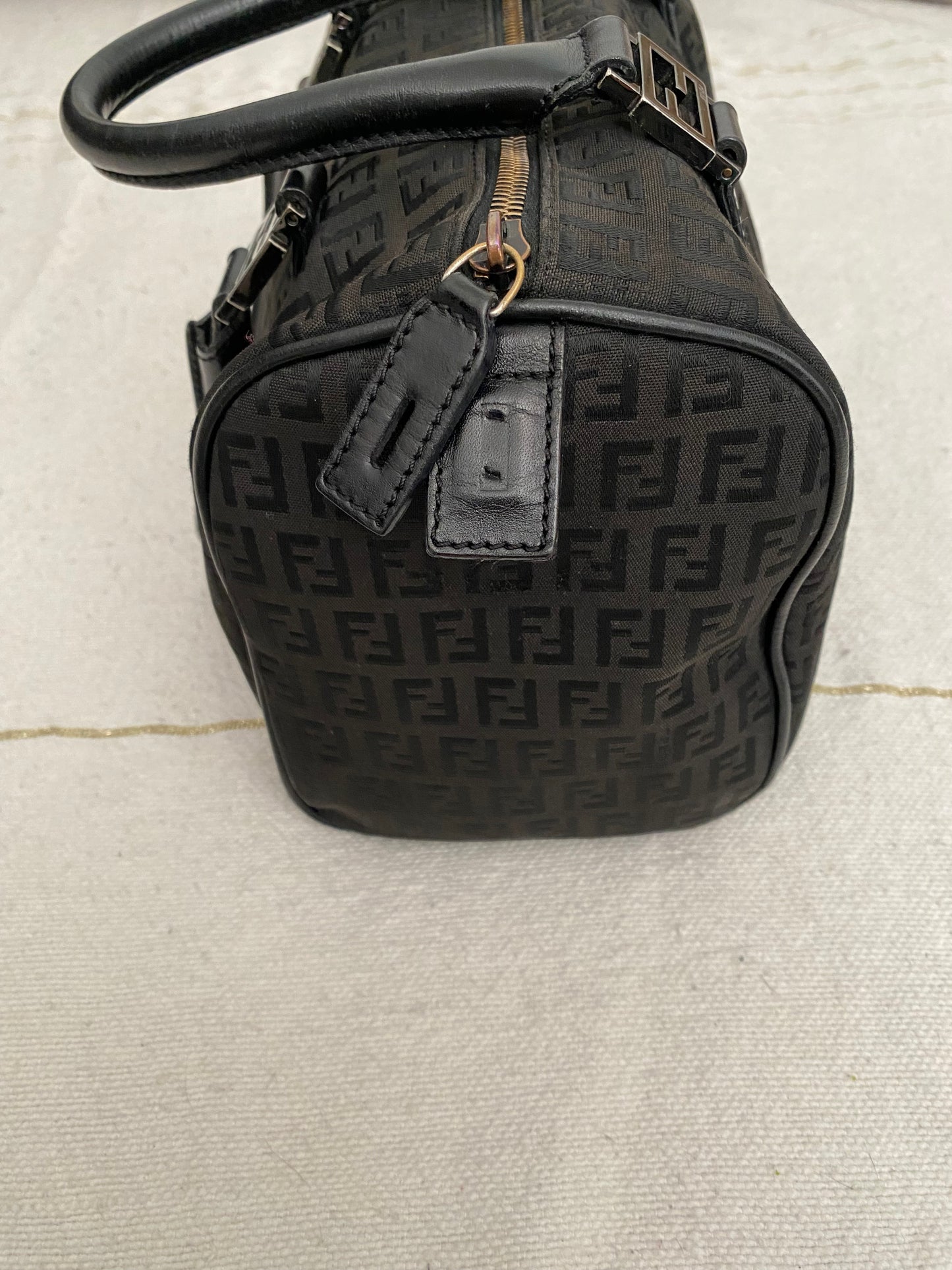 Fendi calfskin zucchini boston small