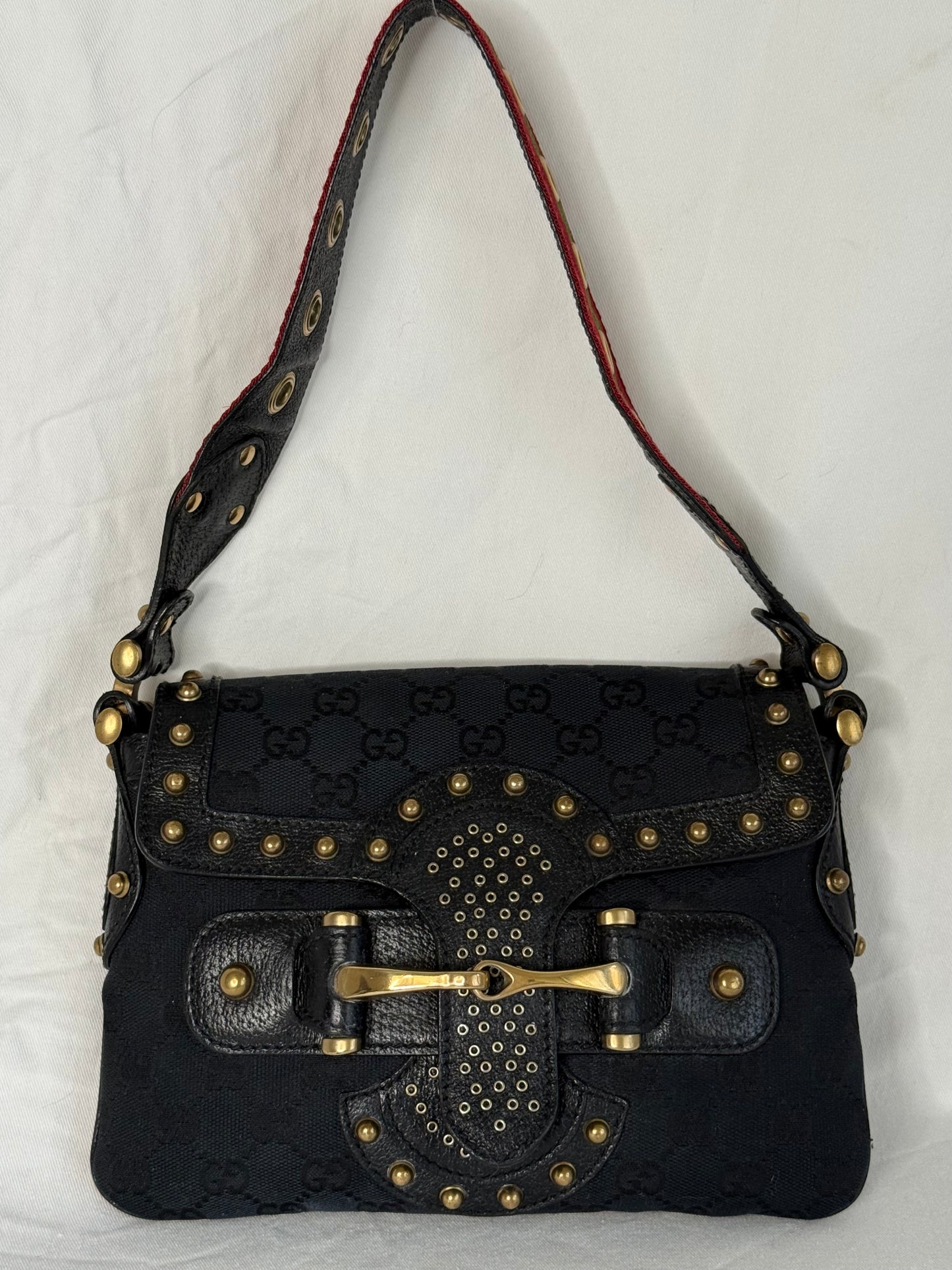 Gucci Pelham horsebit monogram black