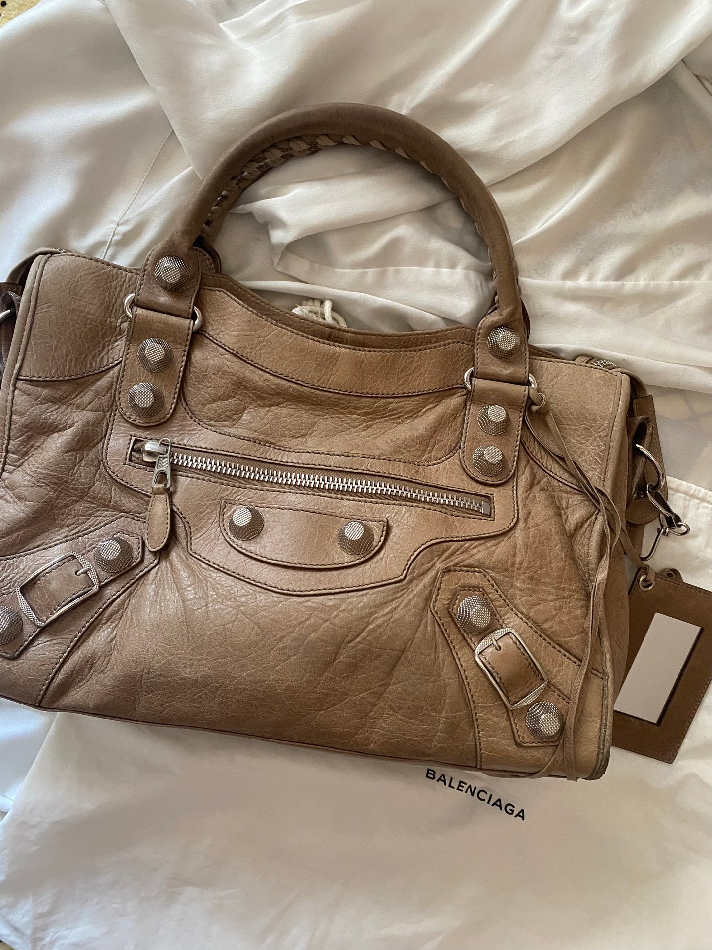 Balenciaga city seigle giant hw silver f/w 2010