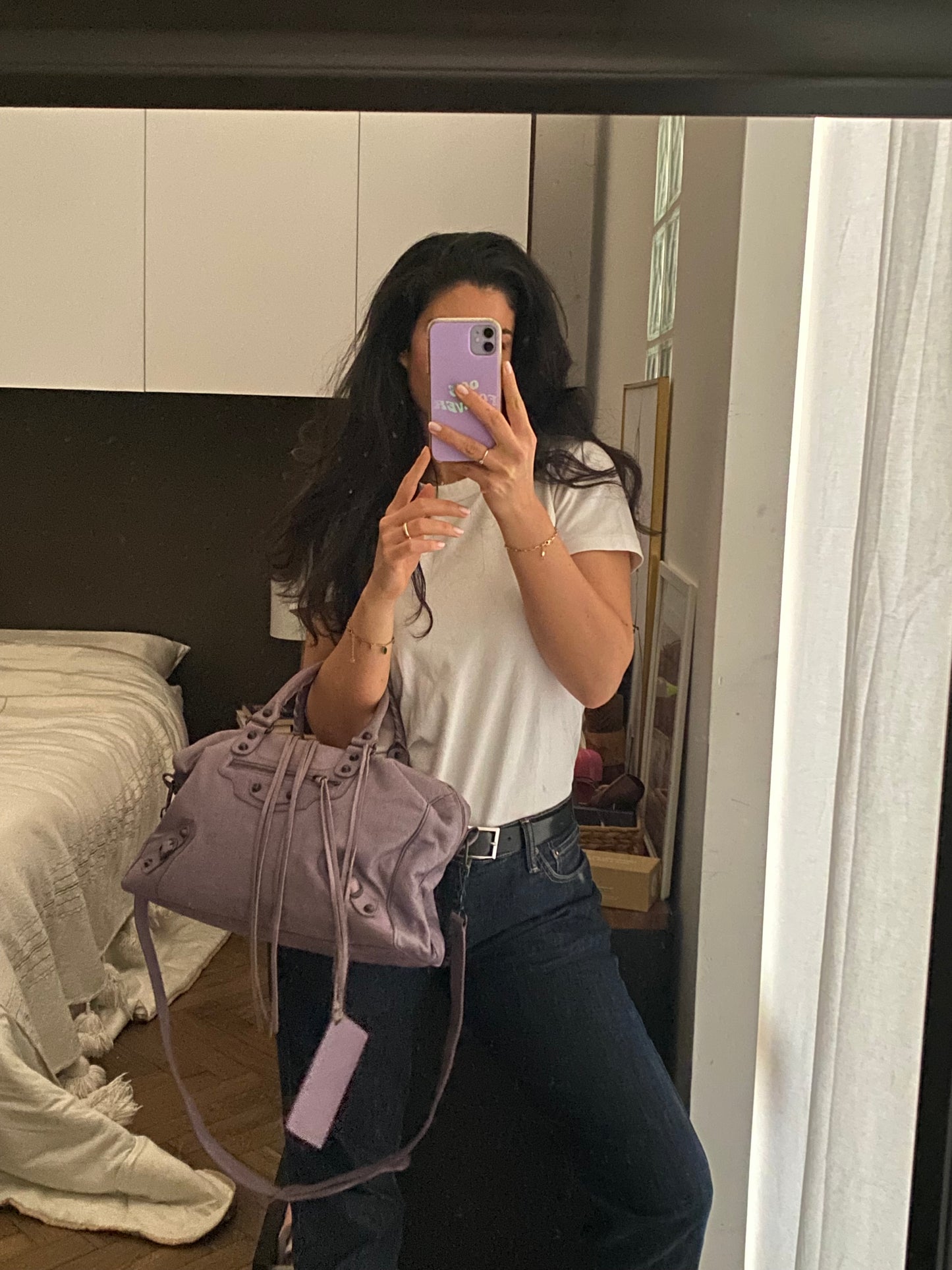 Balenciaga Polly glycine