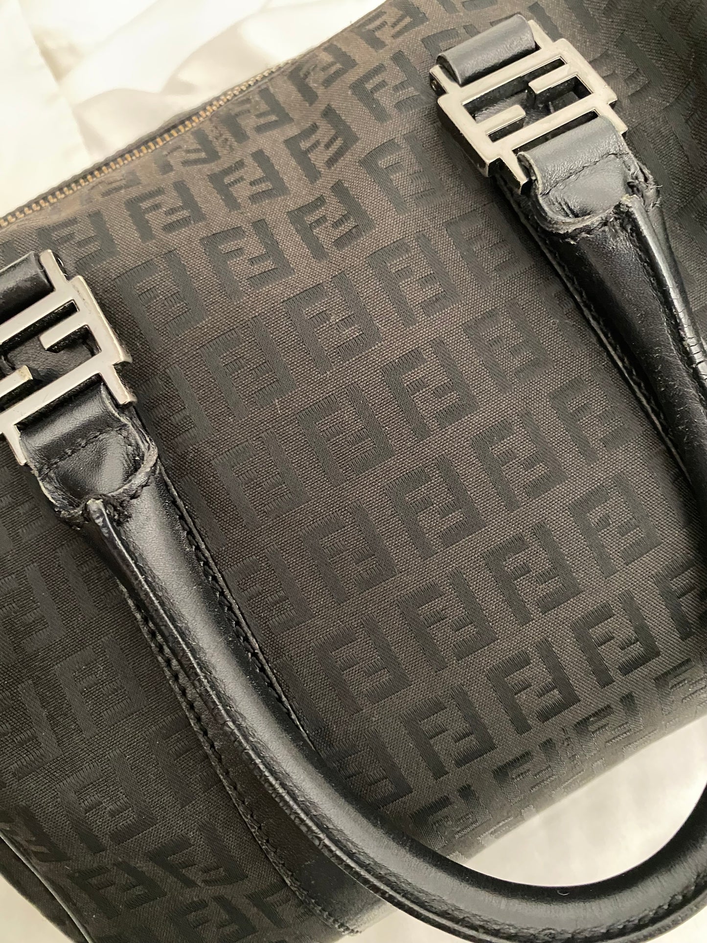 Fendi calfskin zucchini boston small