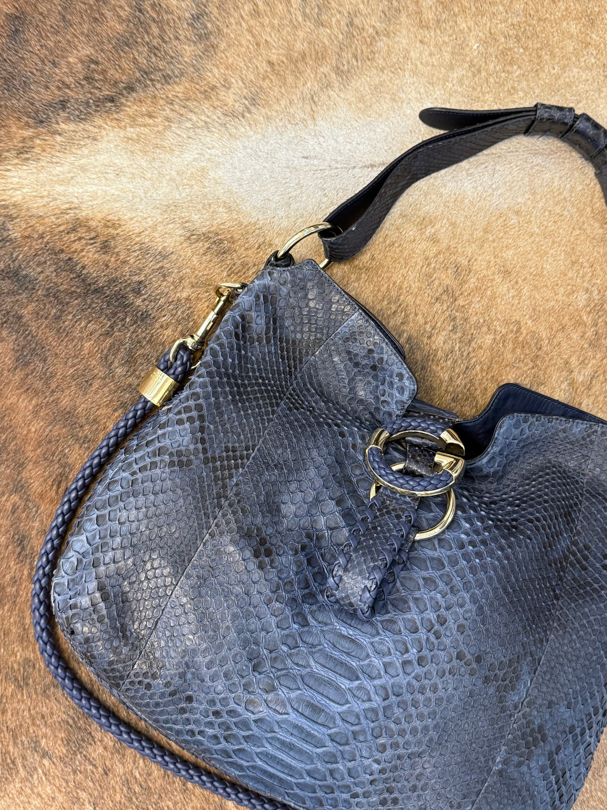 Gucci G-wave blue Python era Frida Giannini