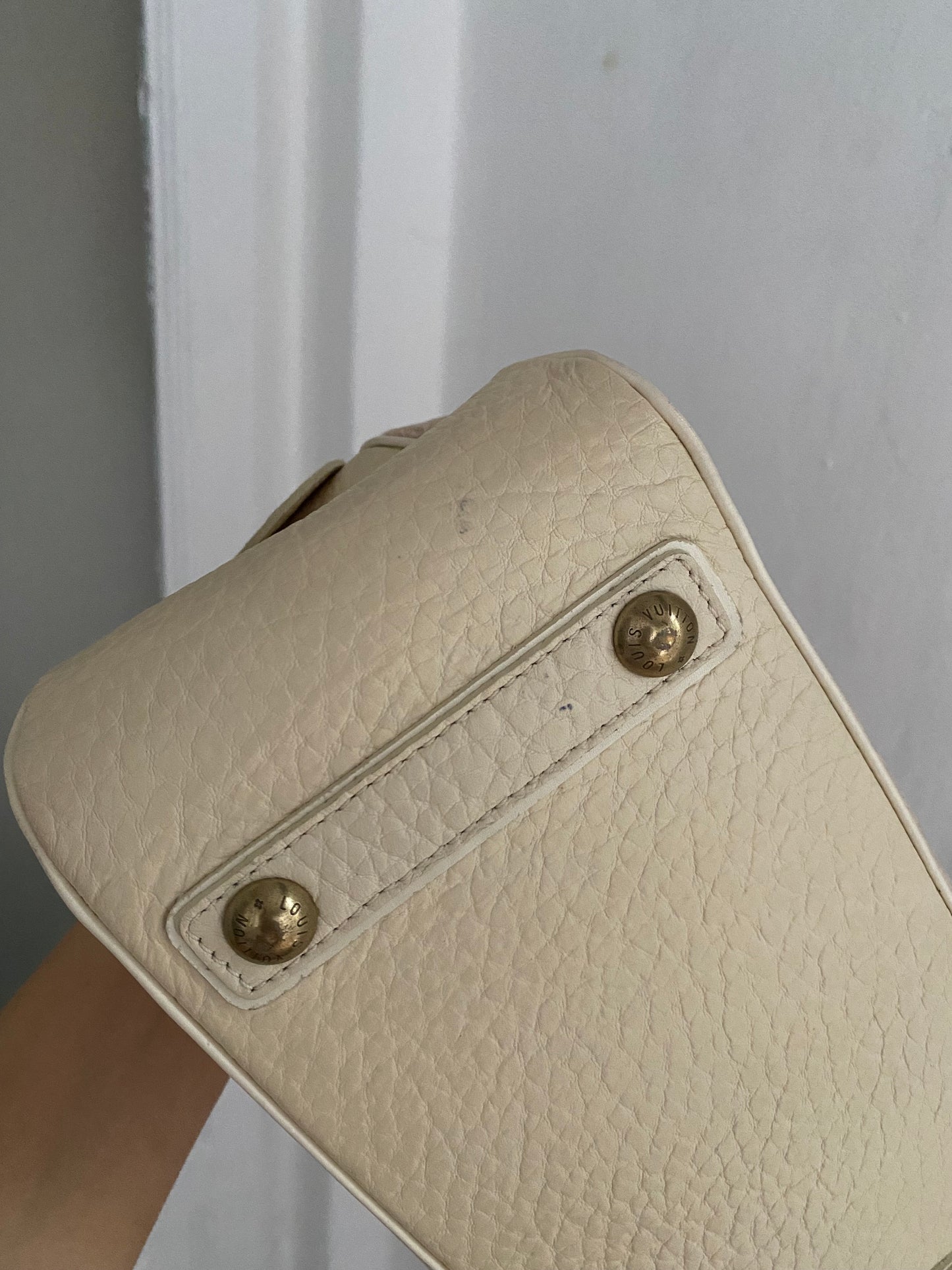 Louis Vuitton Mini Lin Trapeze PM pink denim