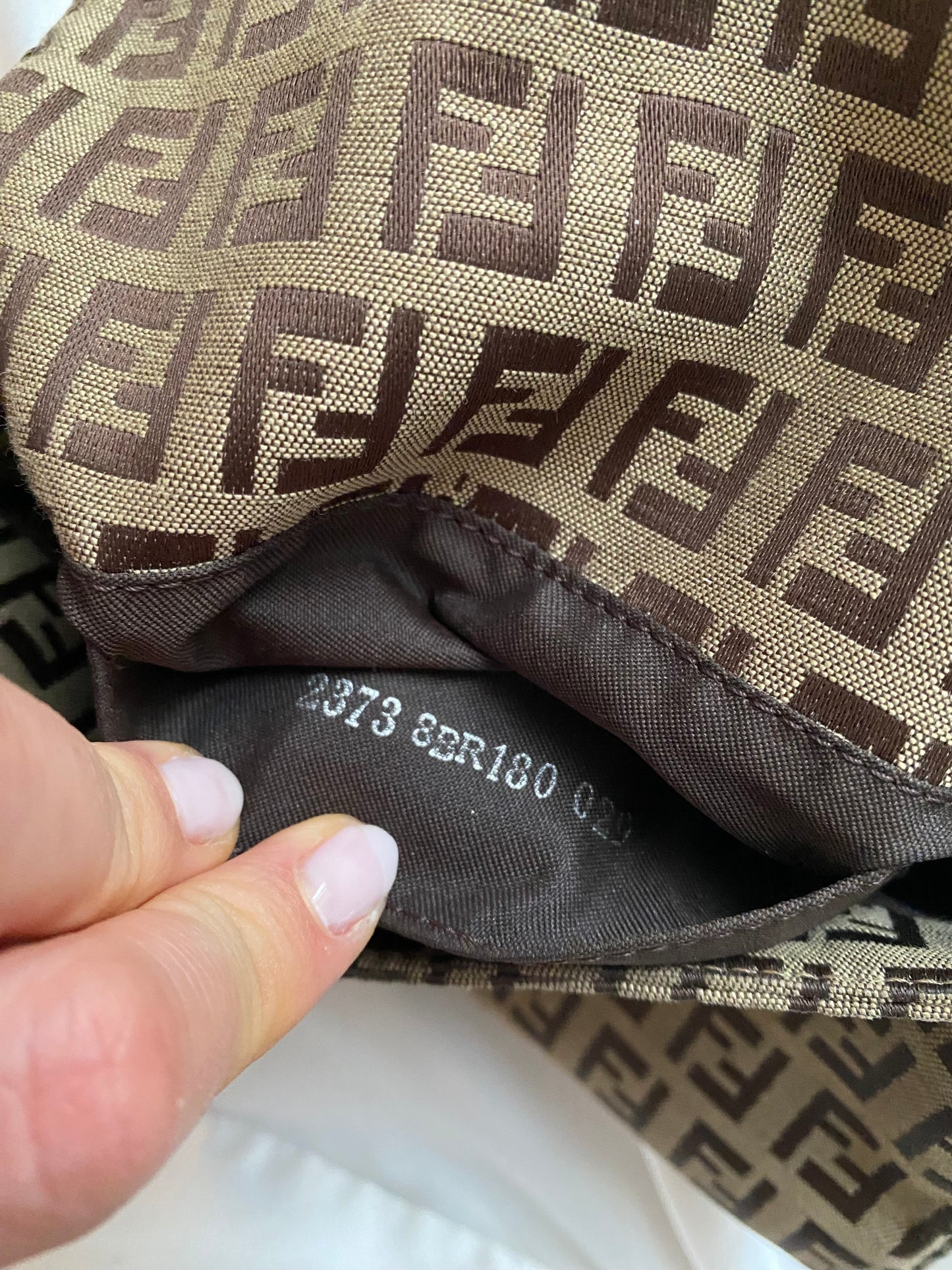 Fendi mini mom monogram beige zucchini