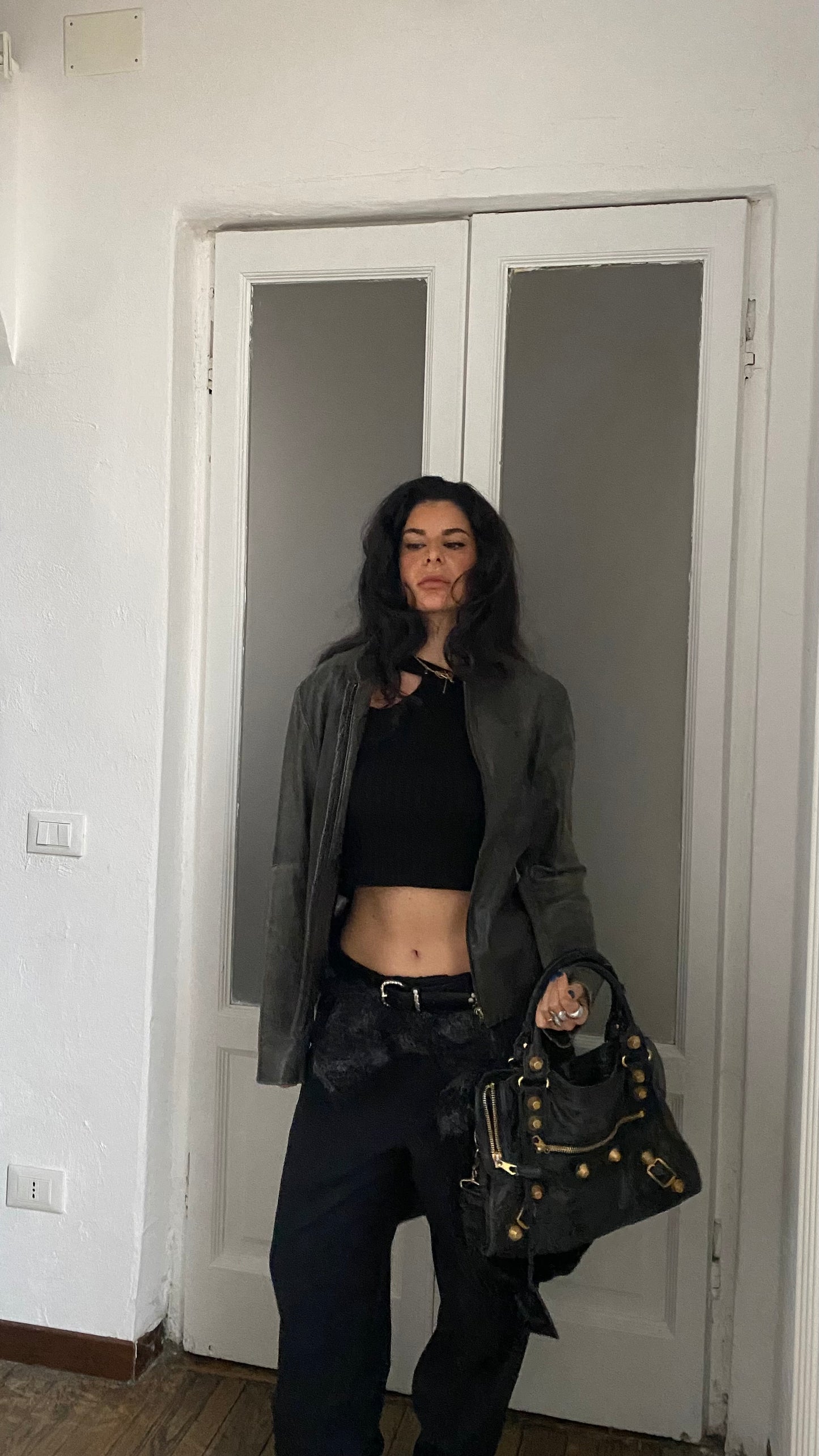 Balenciaga city anthracite giant hw gold