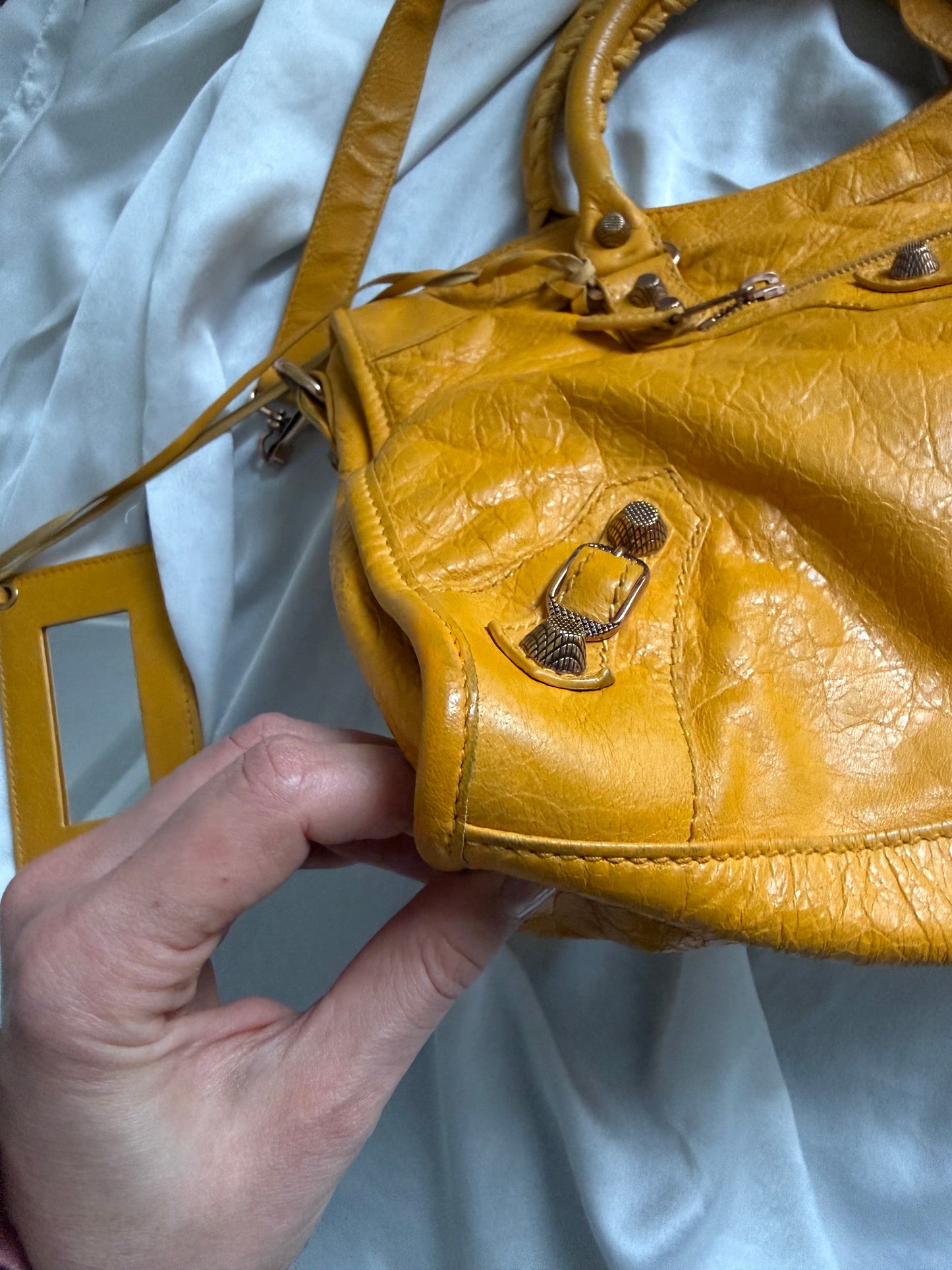 Balenciaga city giant rose gold hw mangue f/w 2012