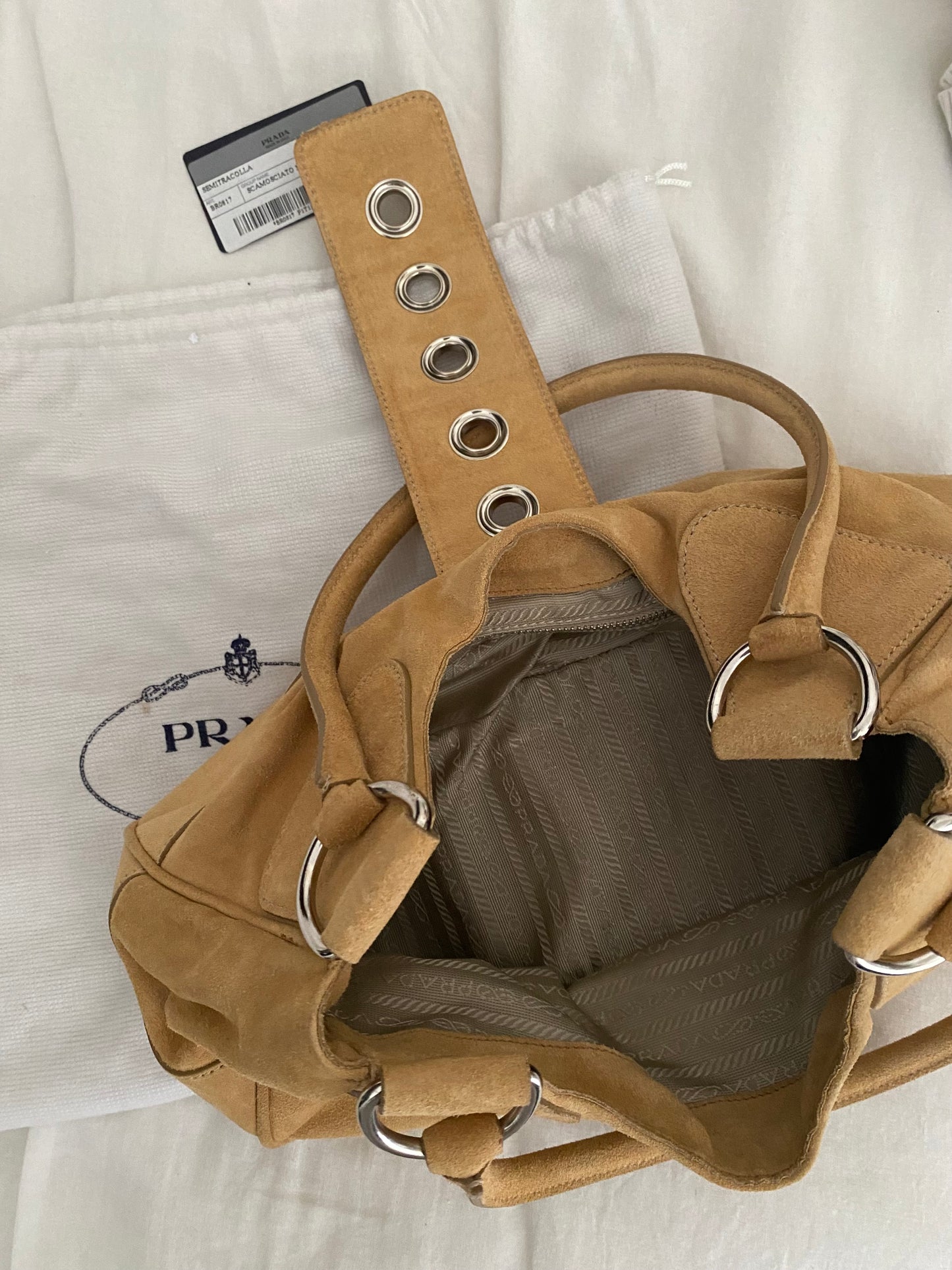 Prada moon suede honey