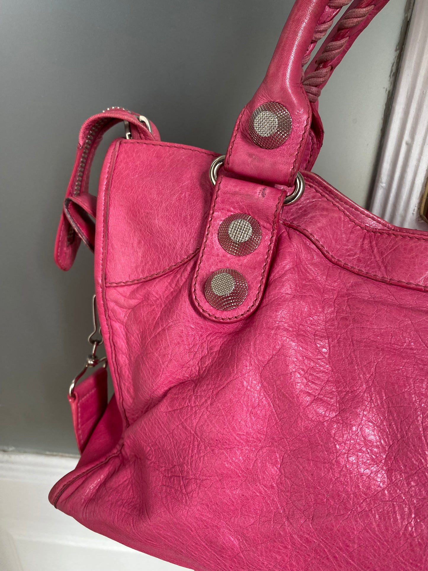 Balenciaga classic city sorbet pink