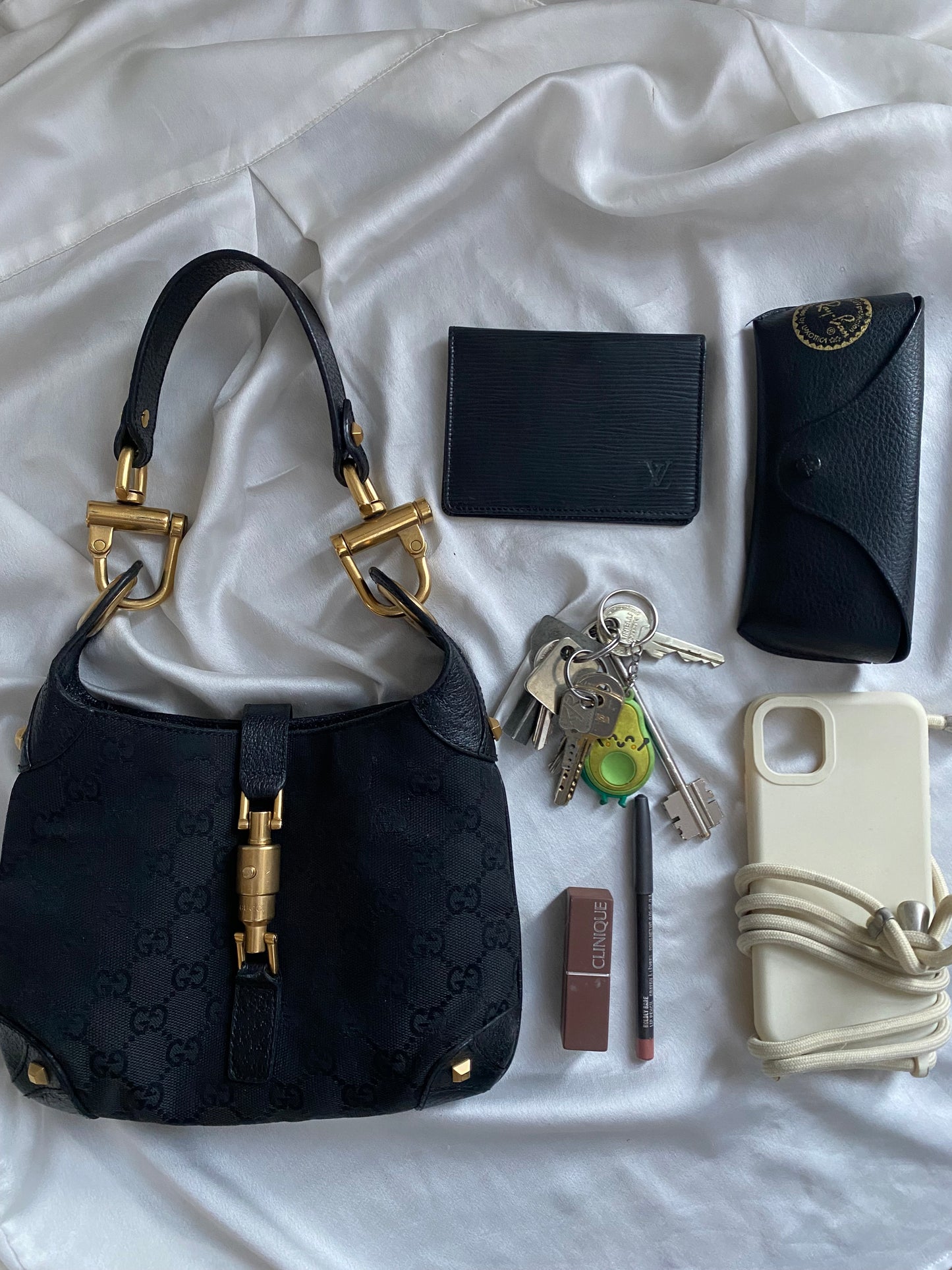 Gucci new Jackie mini era Frida Giannini black monogram