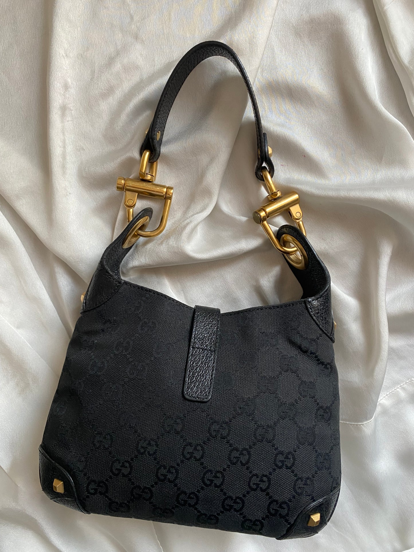 Gucci new Jackie mini era Frida Giannini black monogram