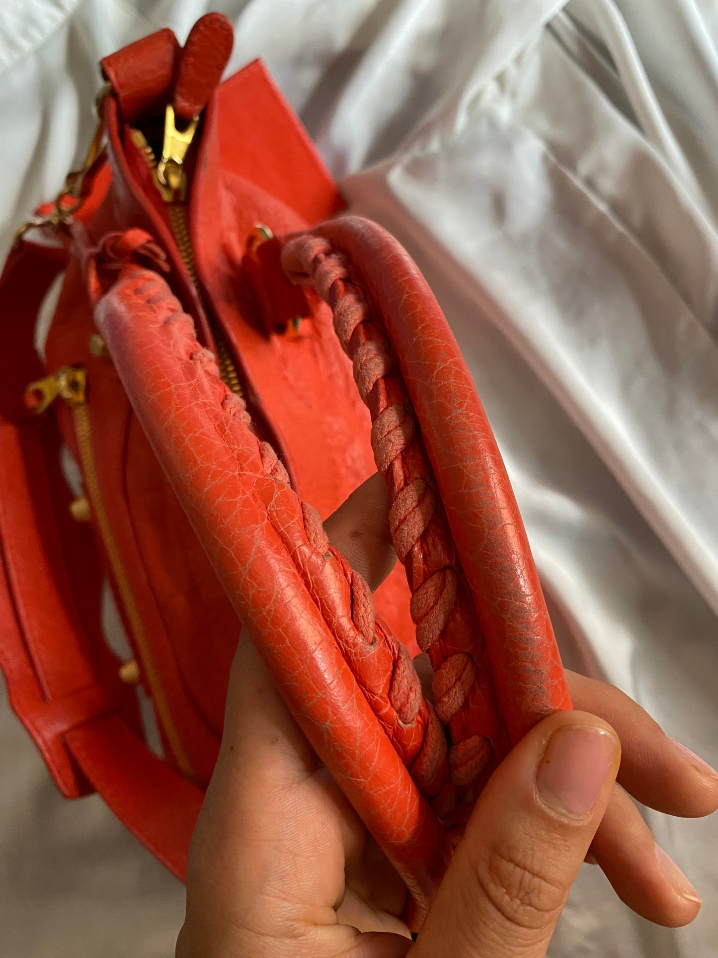 Balenciaga first rose corail ss 2013