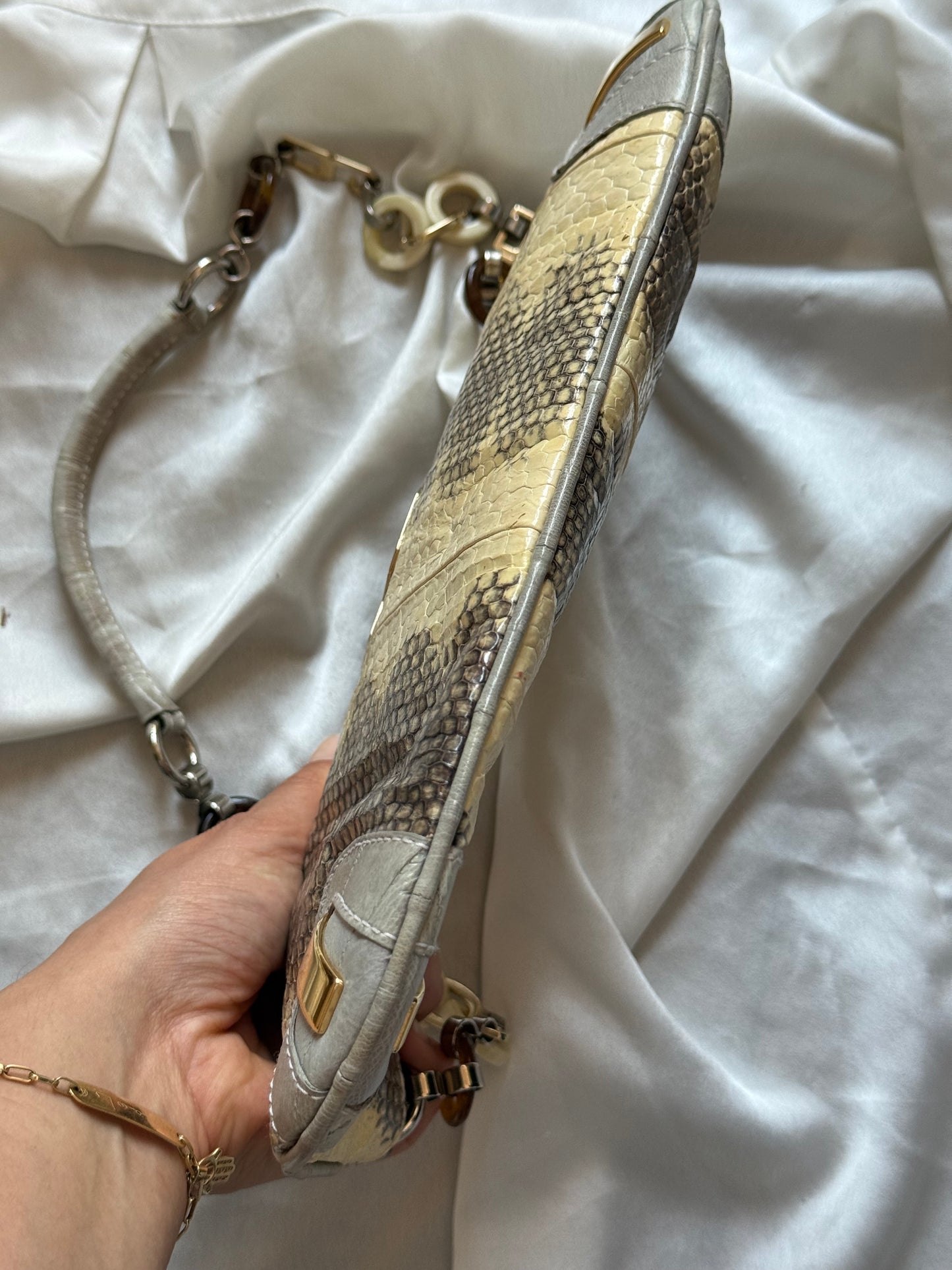 Dolce&Gabbana pochette pitone chain
