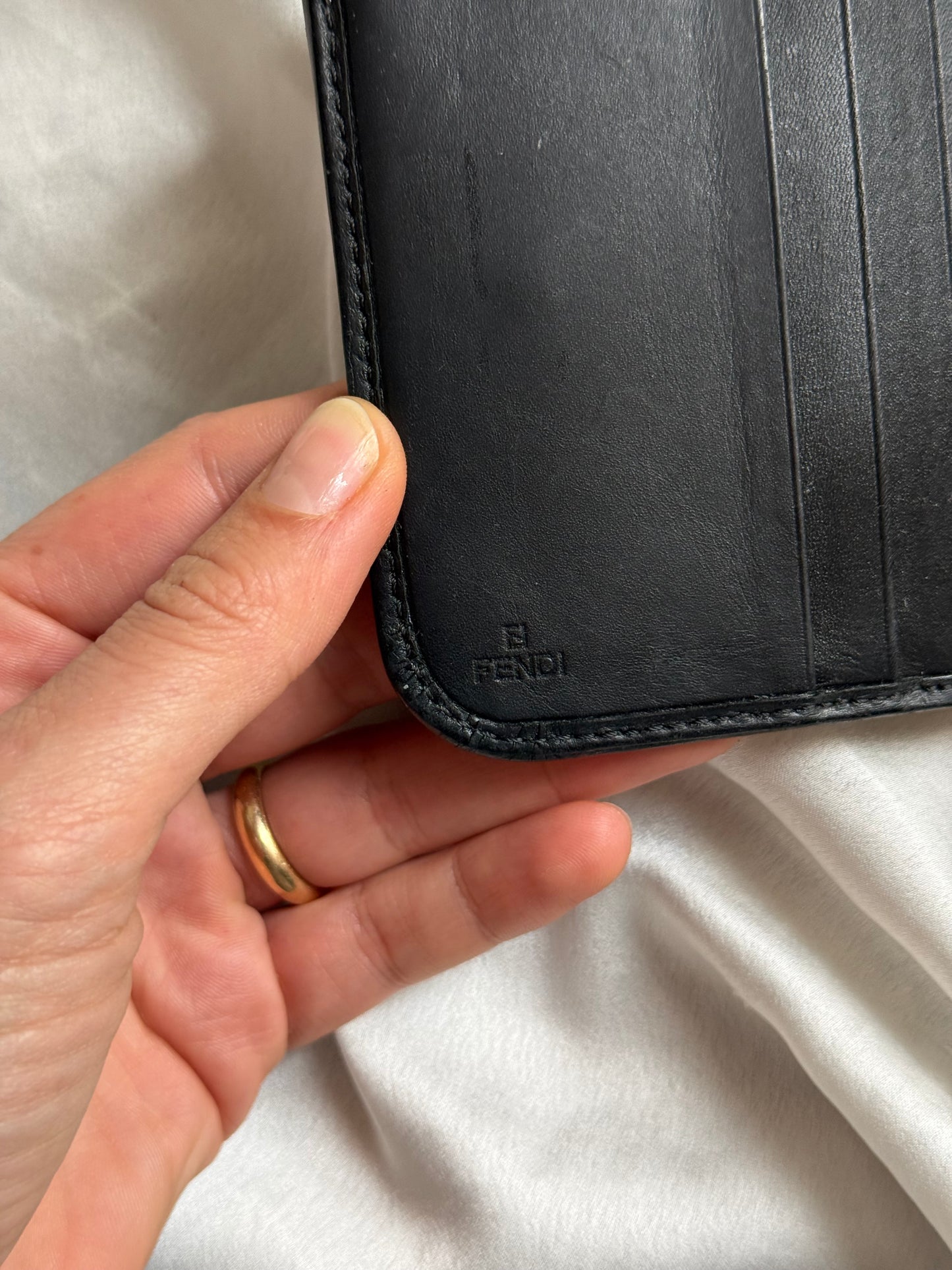 Fendi portafoglio zucchino small rounded