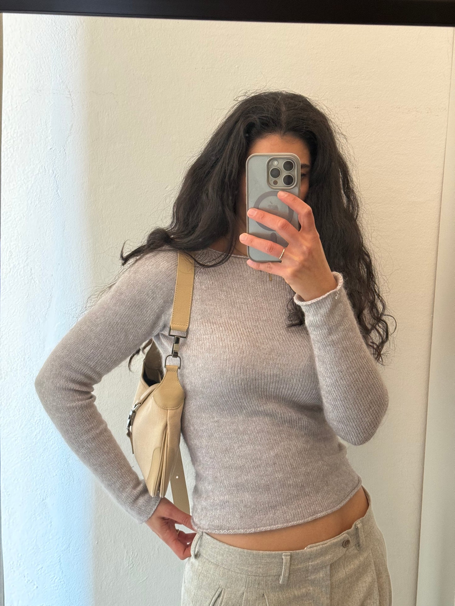 Gucci Jackie small era Tom ford vitello beige e lino
