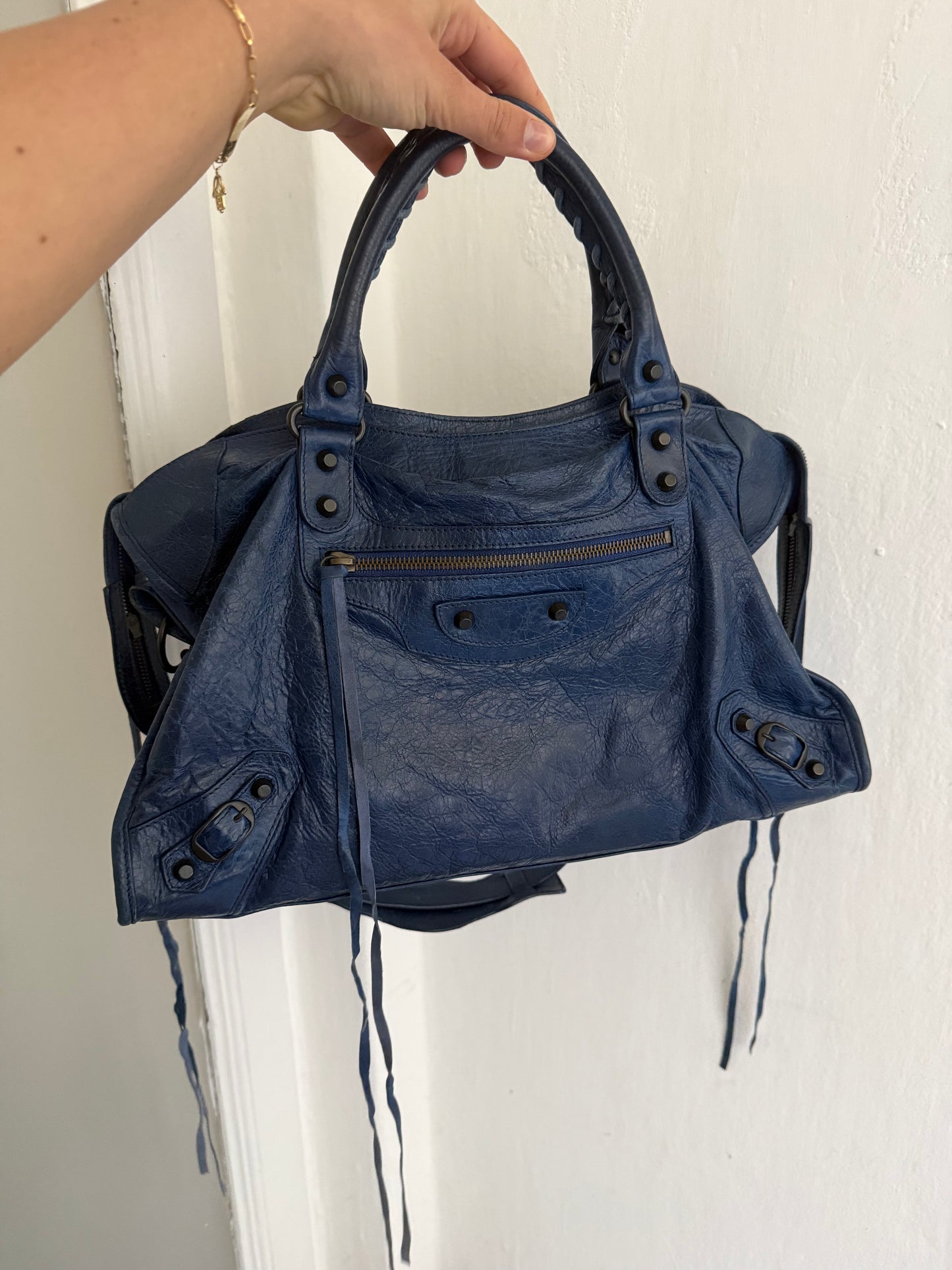 Balenciaga city classic hw bleu mineral s/s 2013