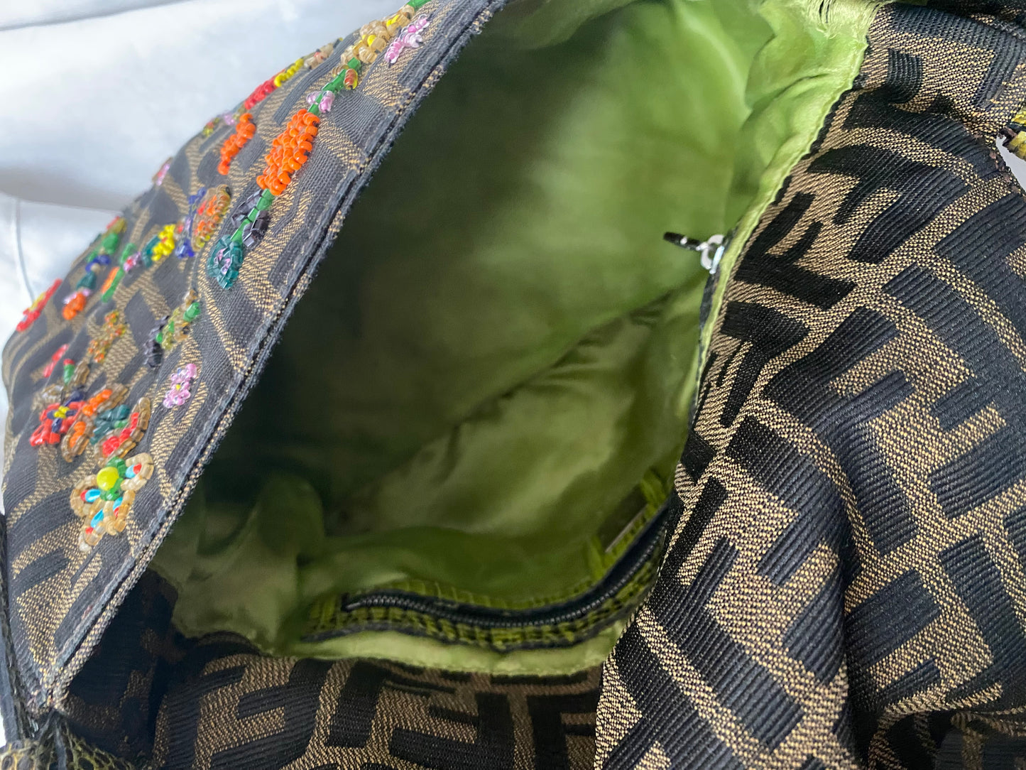 Fendi pumpkin mother with embroidery