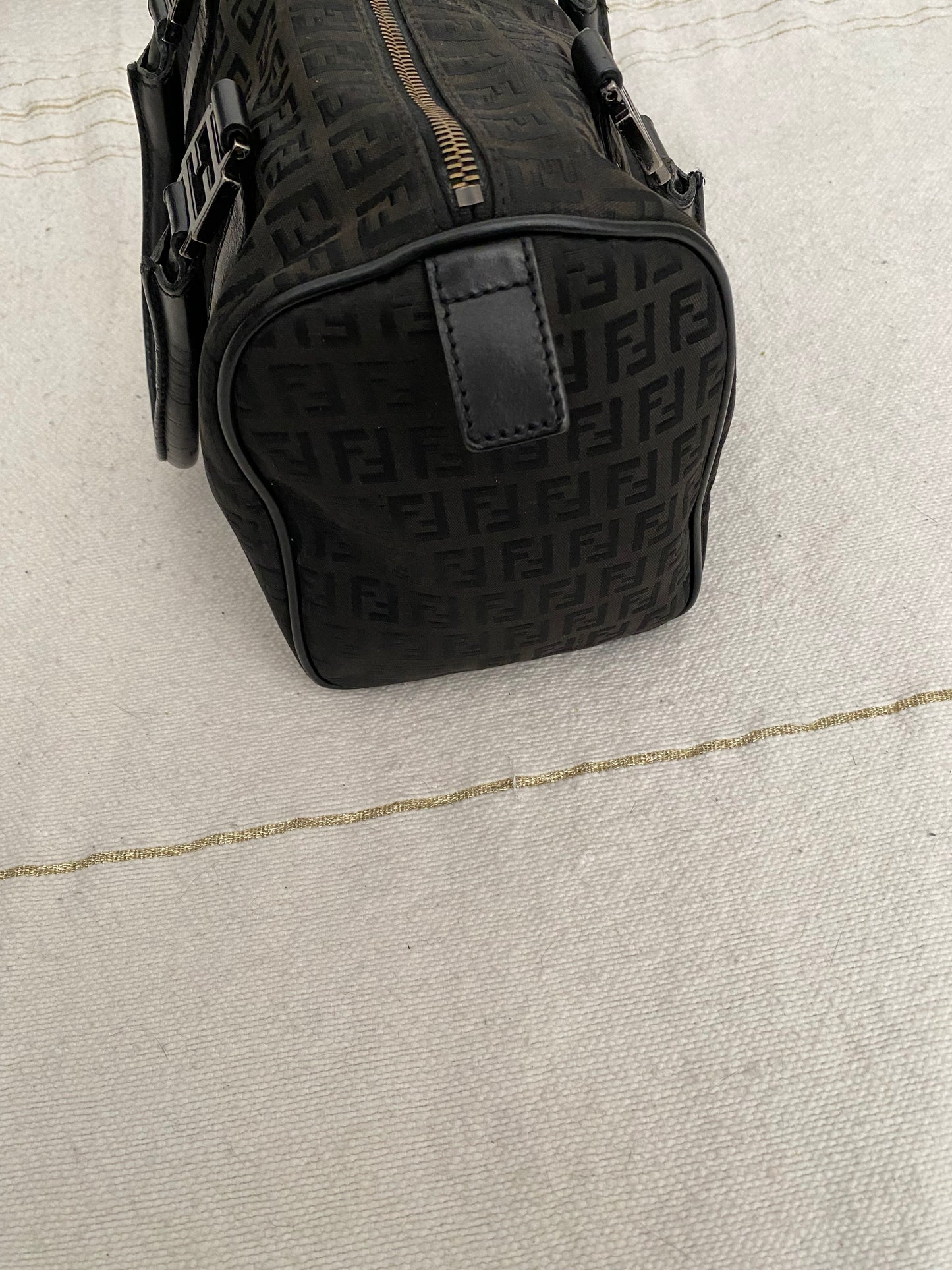 Fendi calfskin zucchini boston small