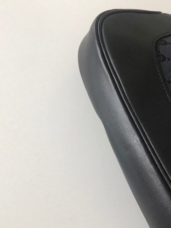 Gucci Jackie monogram black gold hardware era Tom Ford