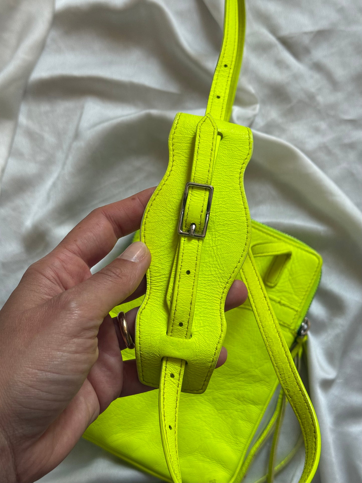 Balenciaga phone holder fw 2016 neon