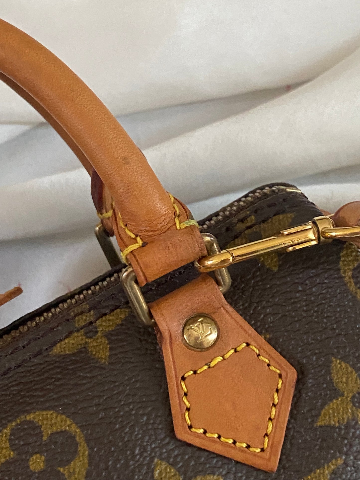 Louis Vuitton Nano Speedy monogram with shoulder strap