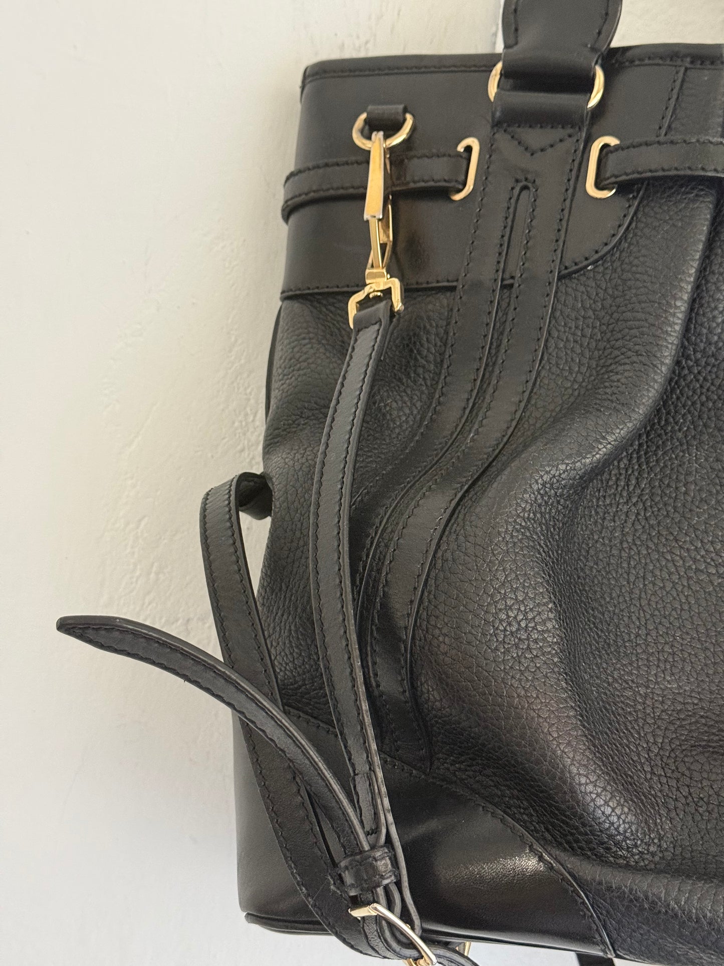 Burberry Bridle Whipstitch black