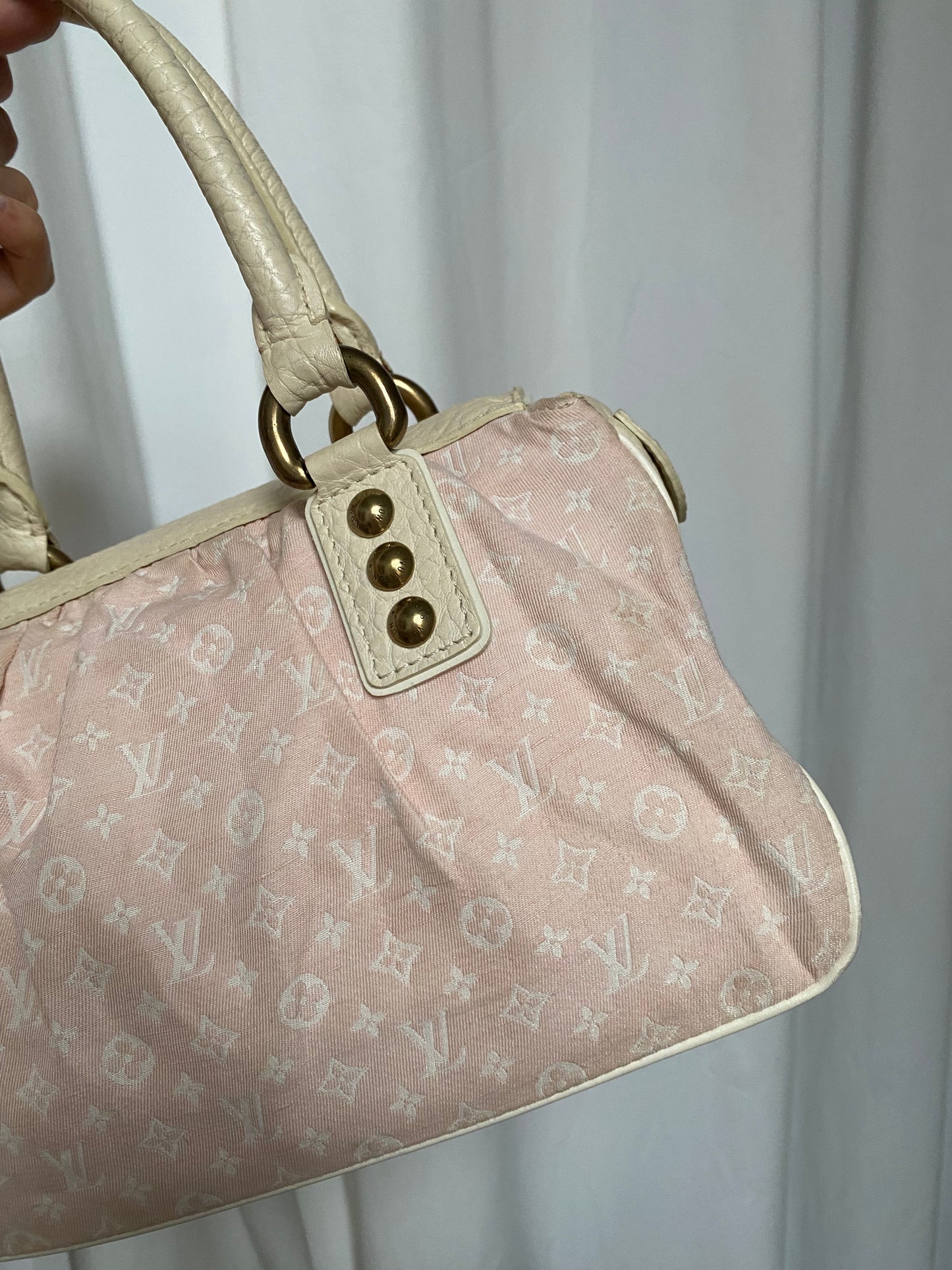 Louis Vuitton Mini Lin Trapeze PM pink denim