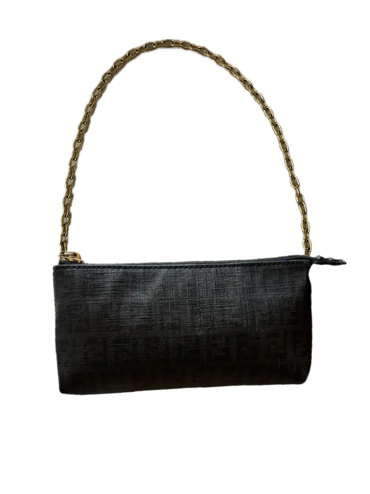 Fendi black zucchini clutch bag