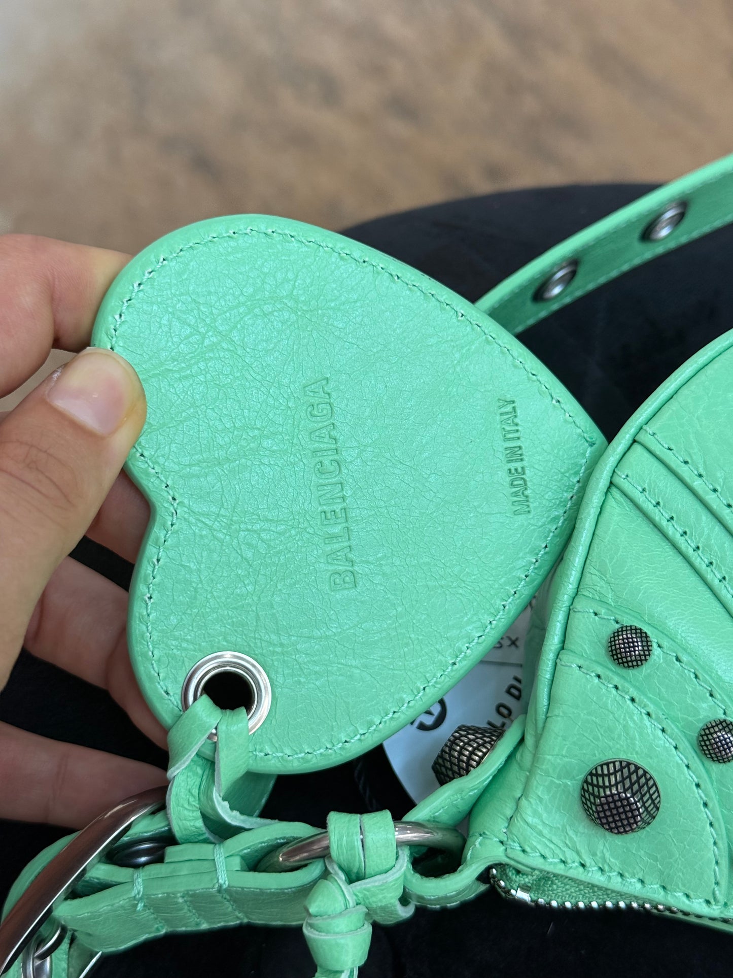 Balenciaga cagole XS verde menta