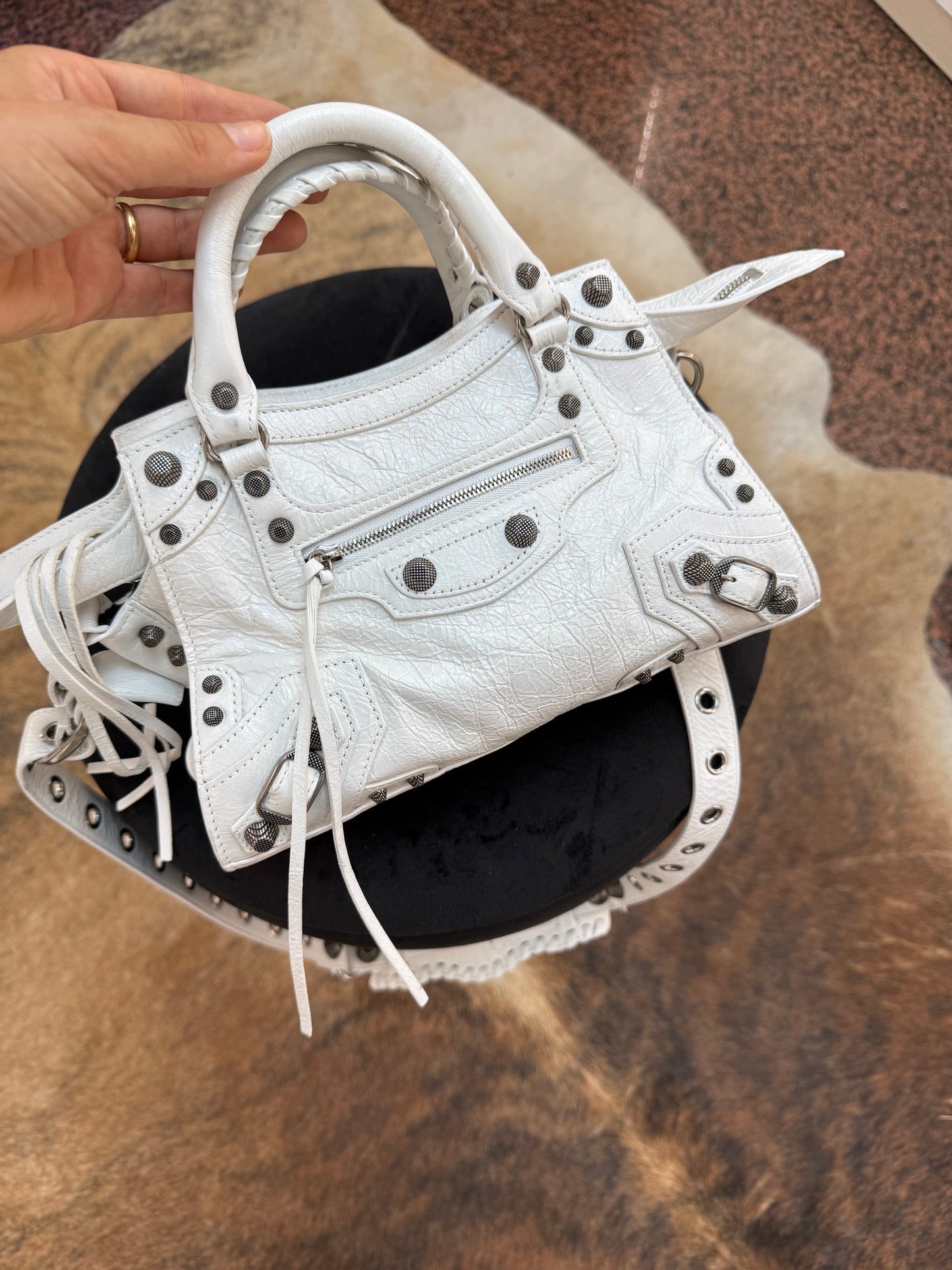 Balenciaga neo cagole city XS bianca