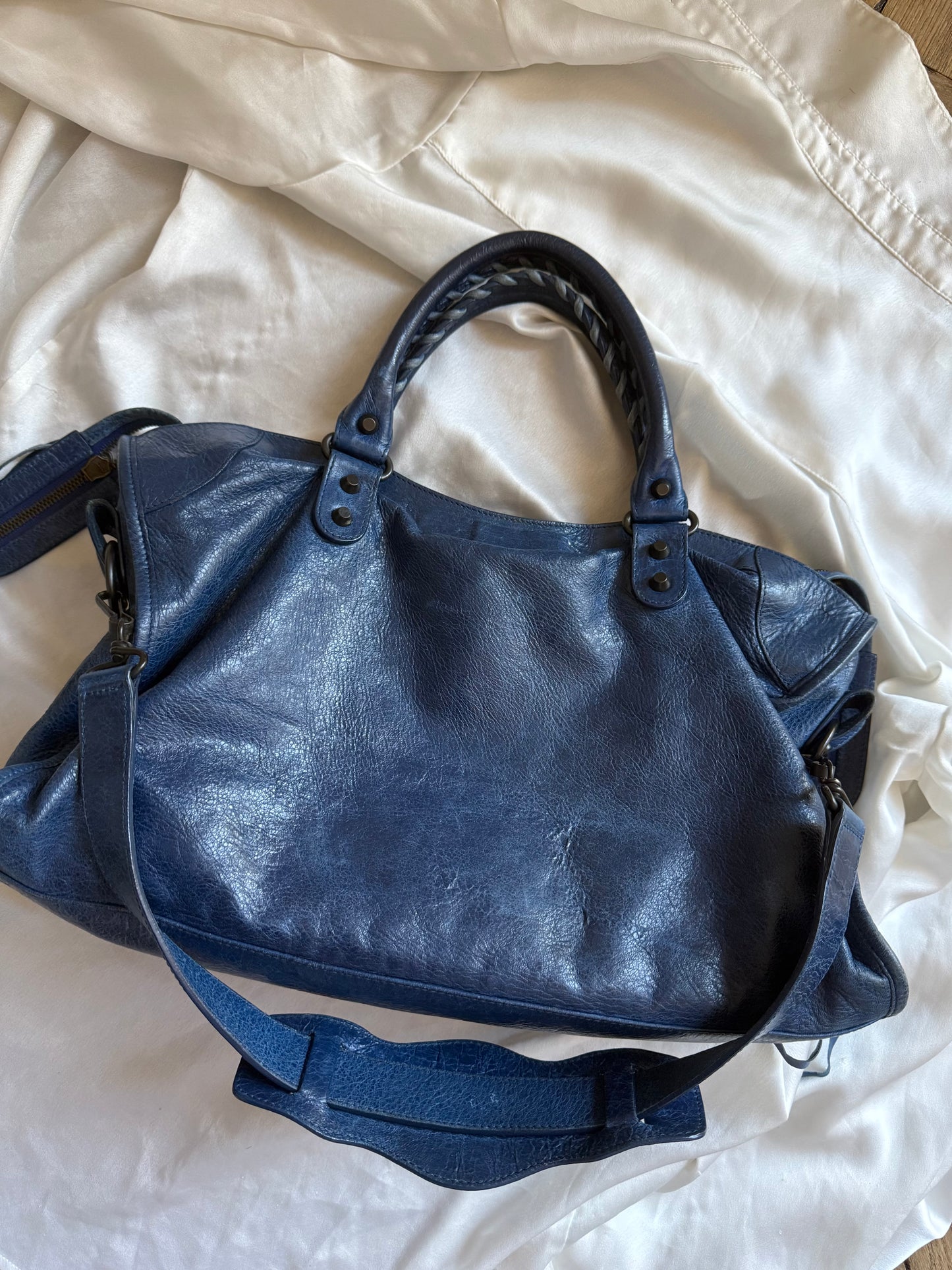 Balenciaga city classic hw bleu mineral s/s 2013