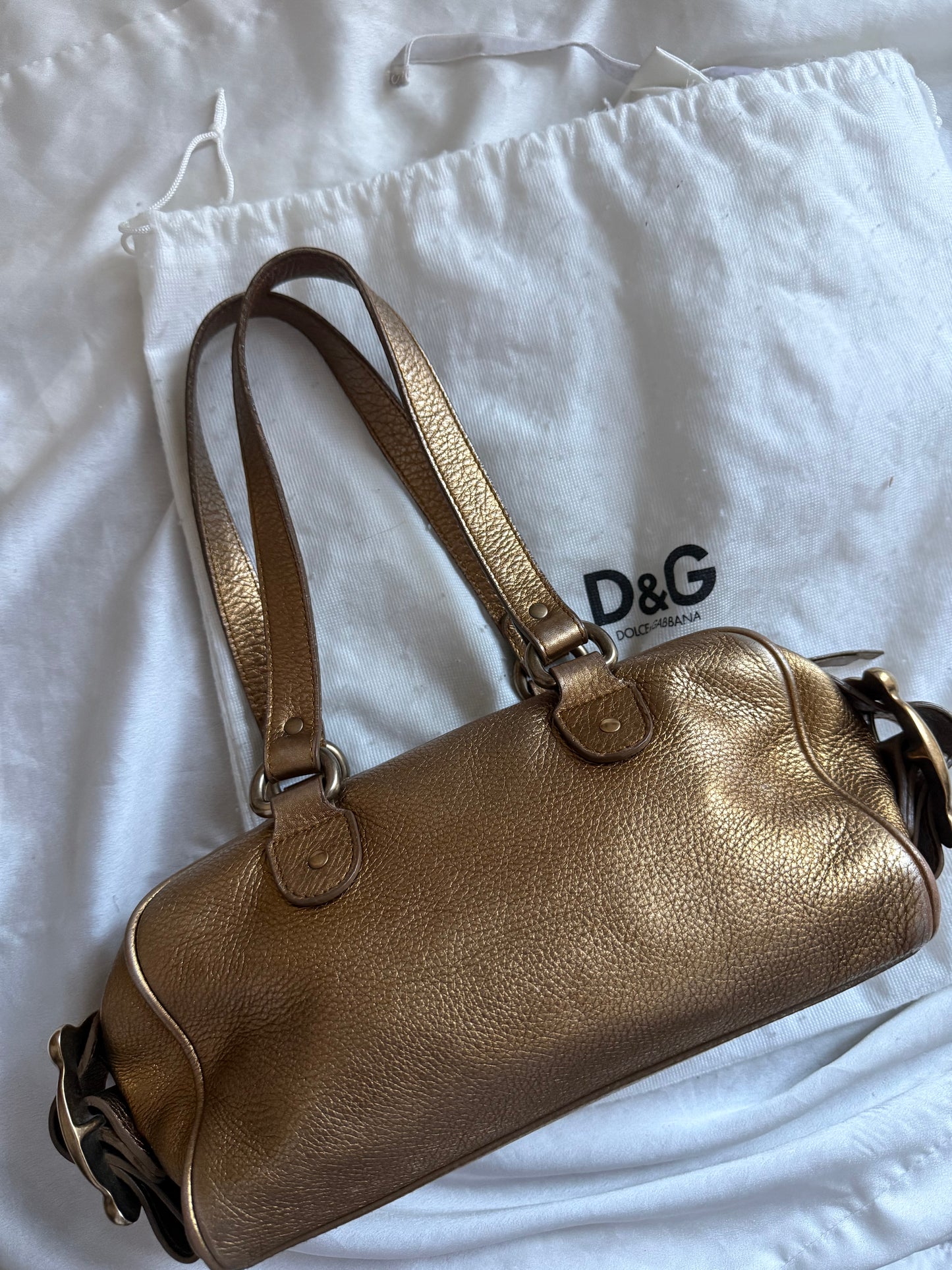 D&G maxi fibbie oro