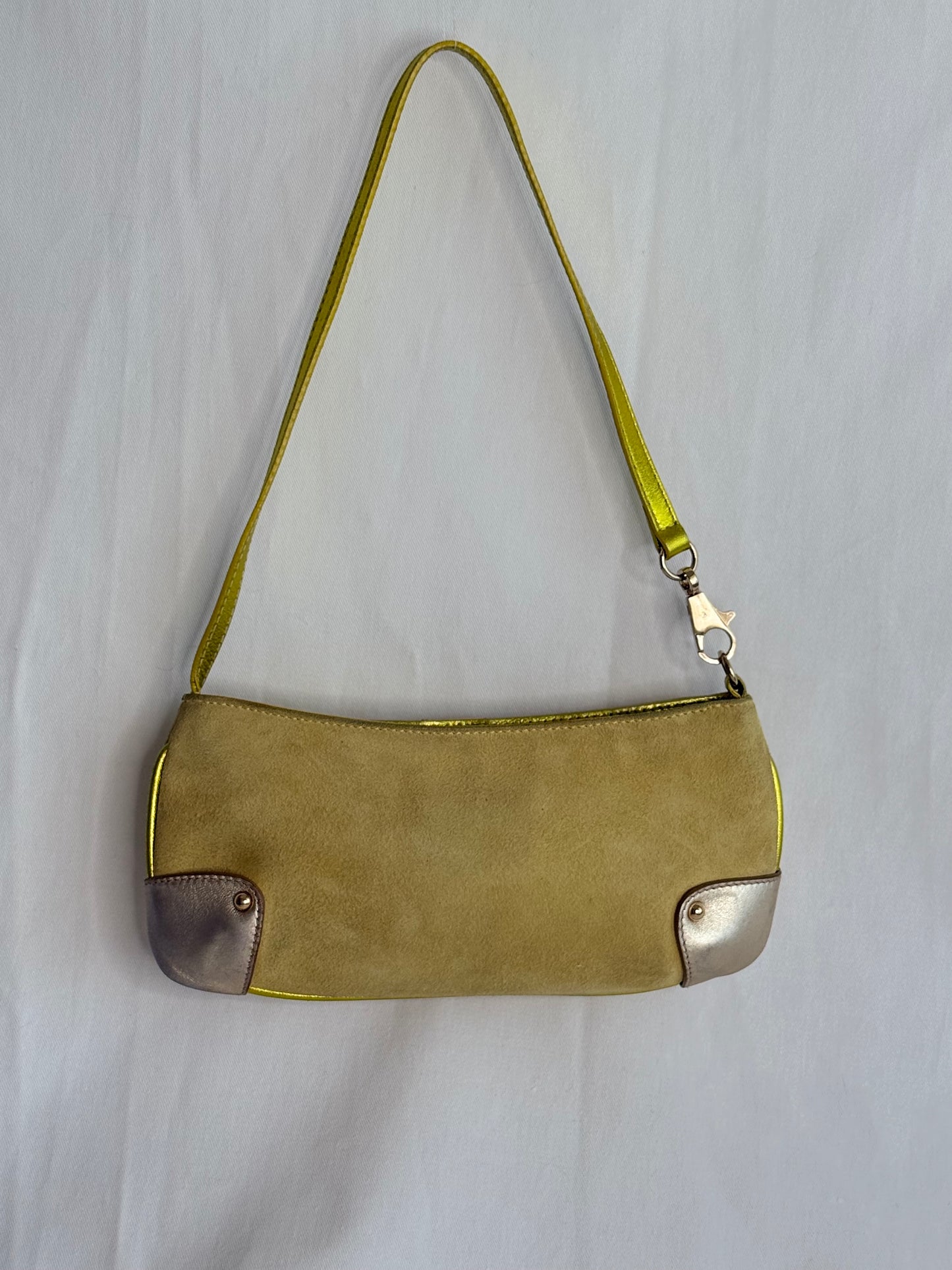 Dolce&Gabbana pochette camoscio gialla