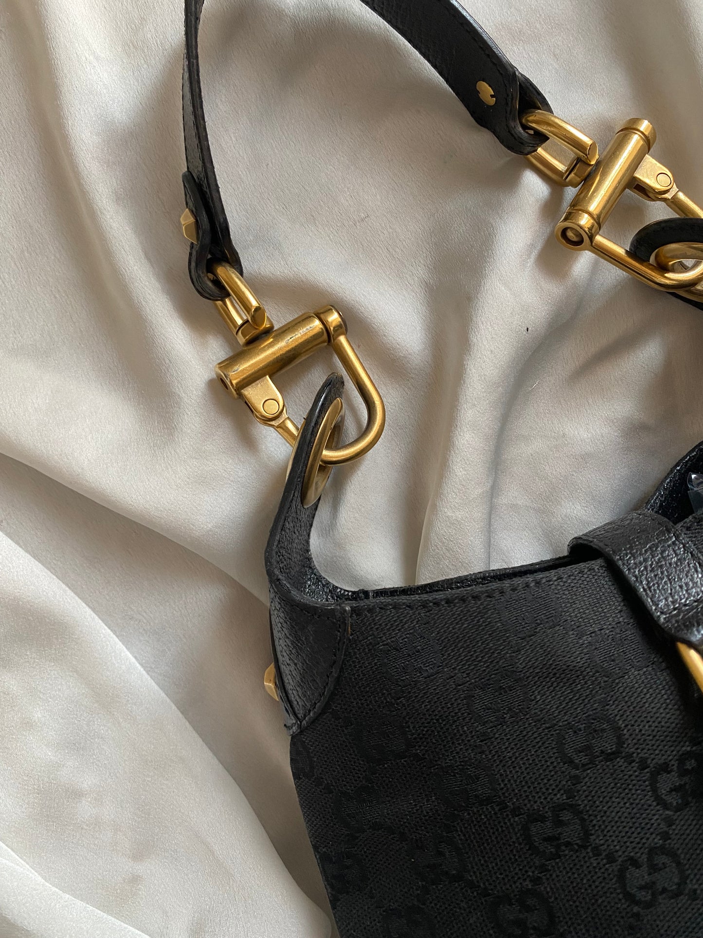 Gucci new Jackie mini era Frida Giannini black monogram