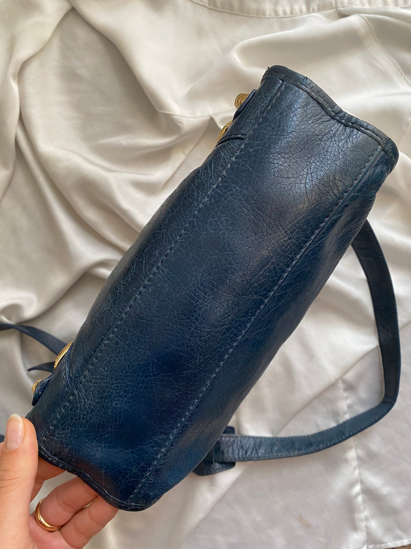 Balenciaga mini city bleu mineral s/s 2013