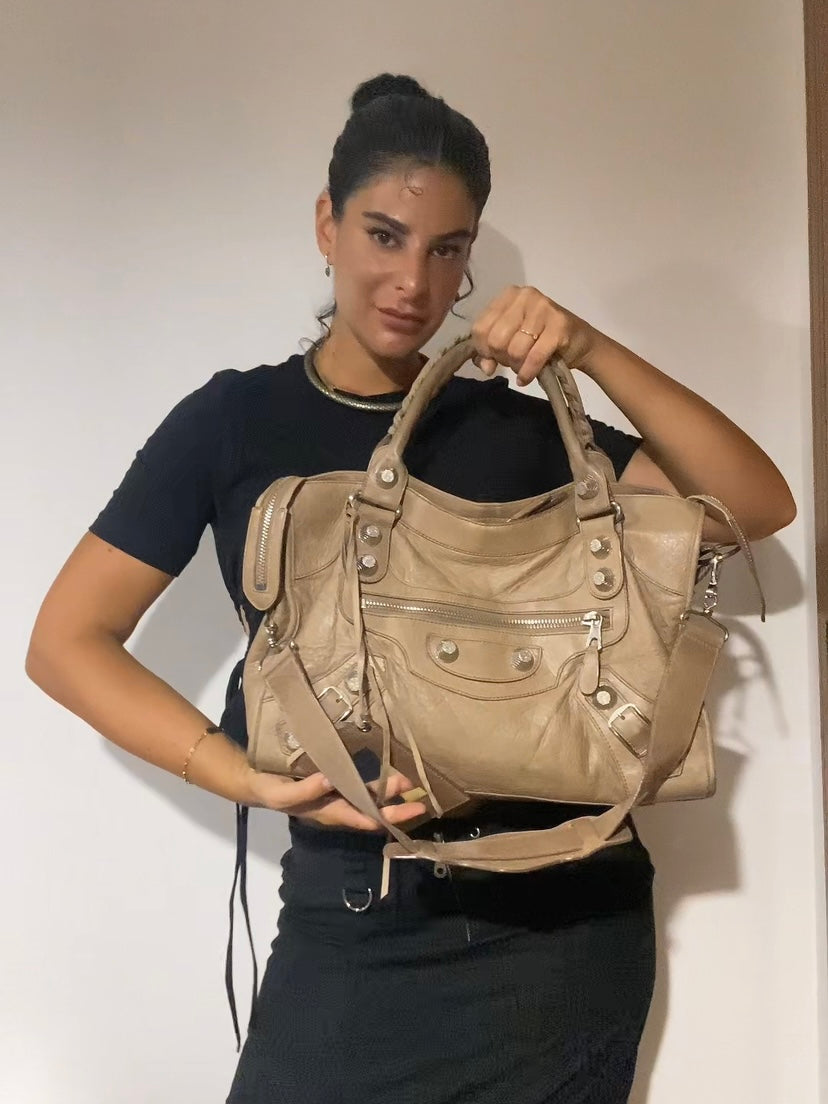 Balenciaga city seigle giant hw silver f/w 2010