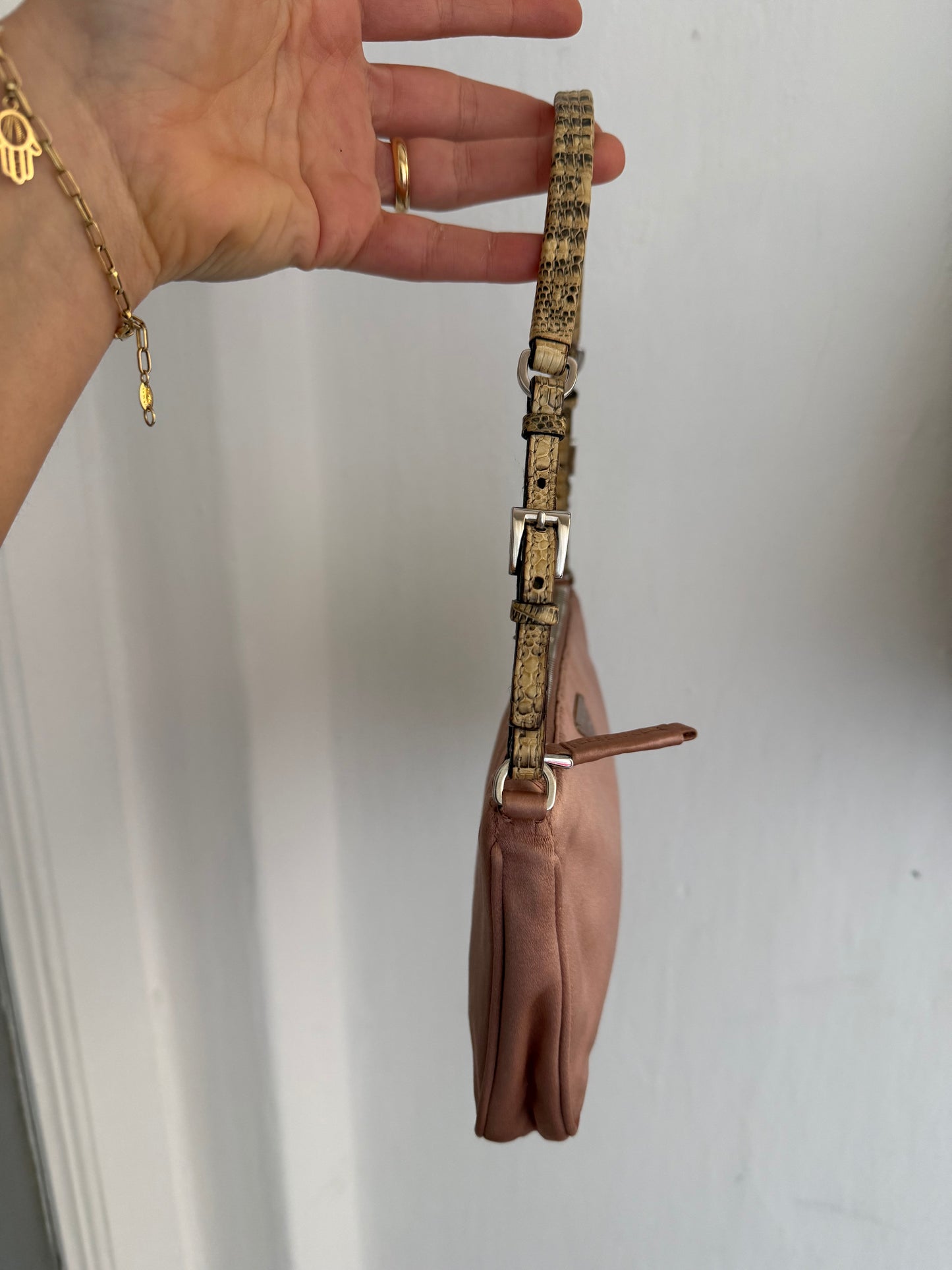 Prada hobo 2002 seta e pitone