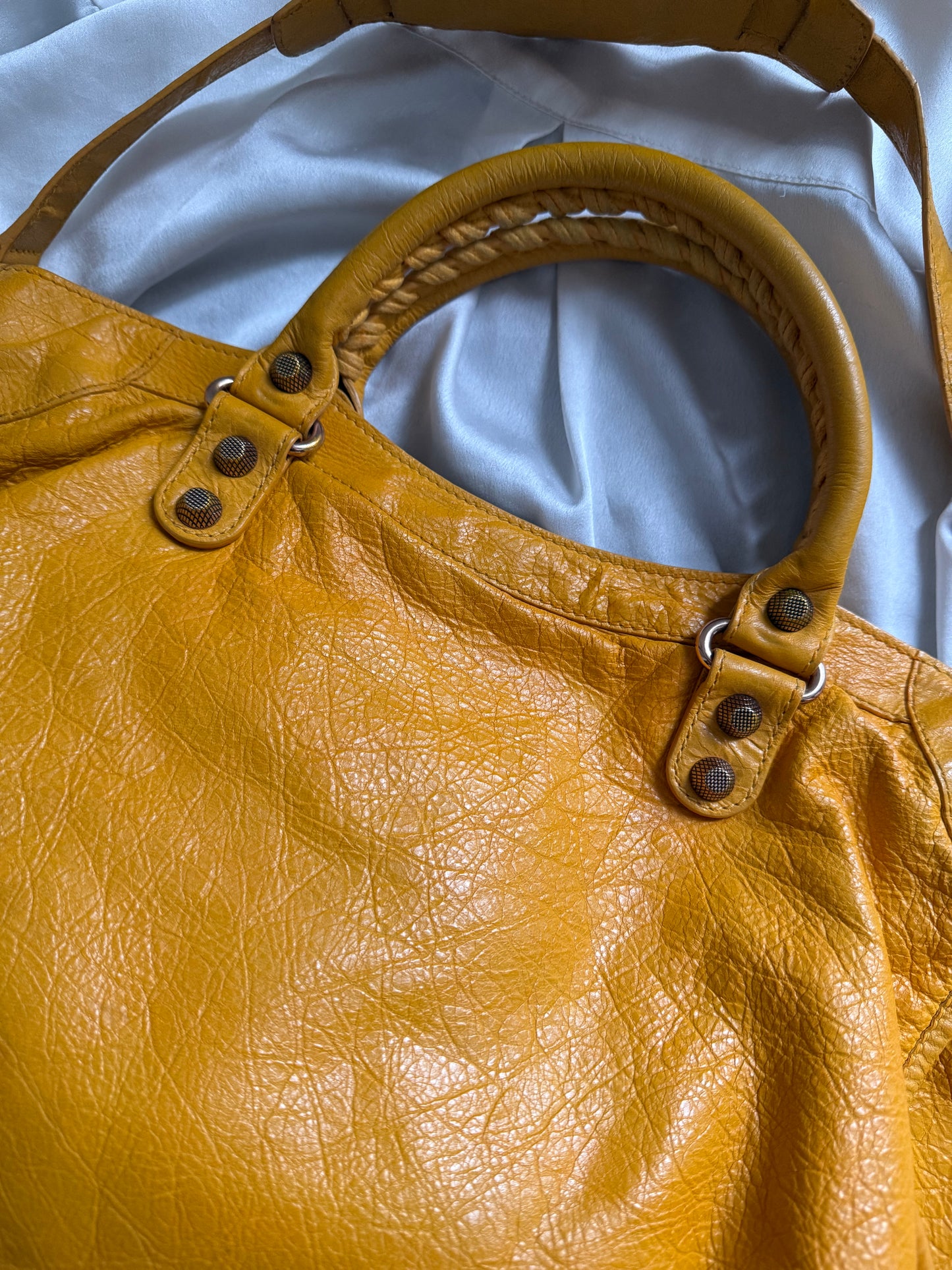 Balenciaga city giant rose gold hw mangue f/w 2012