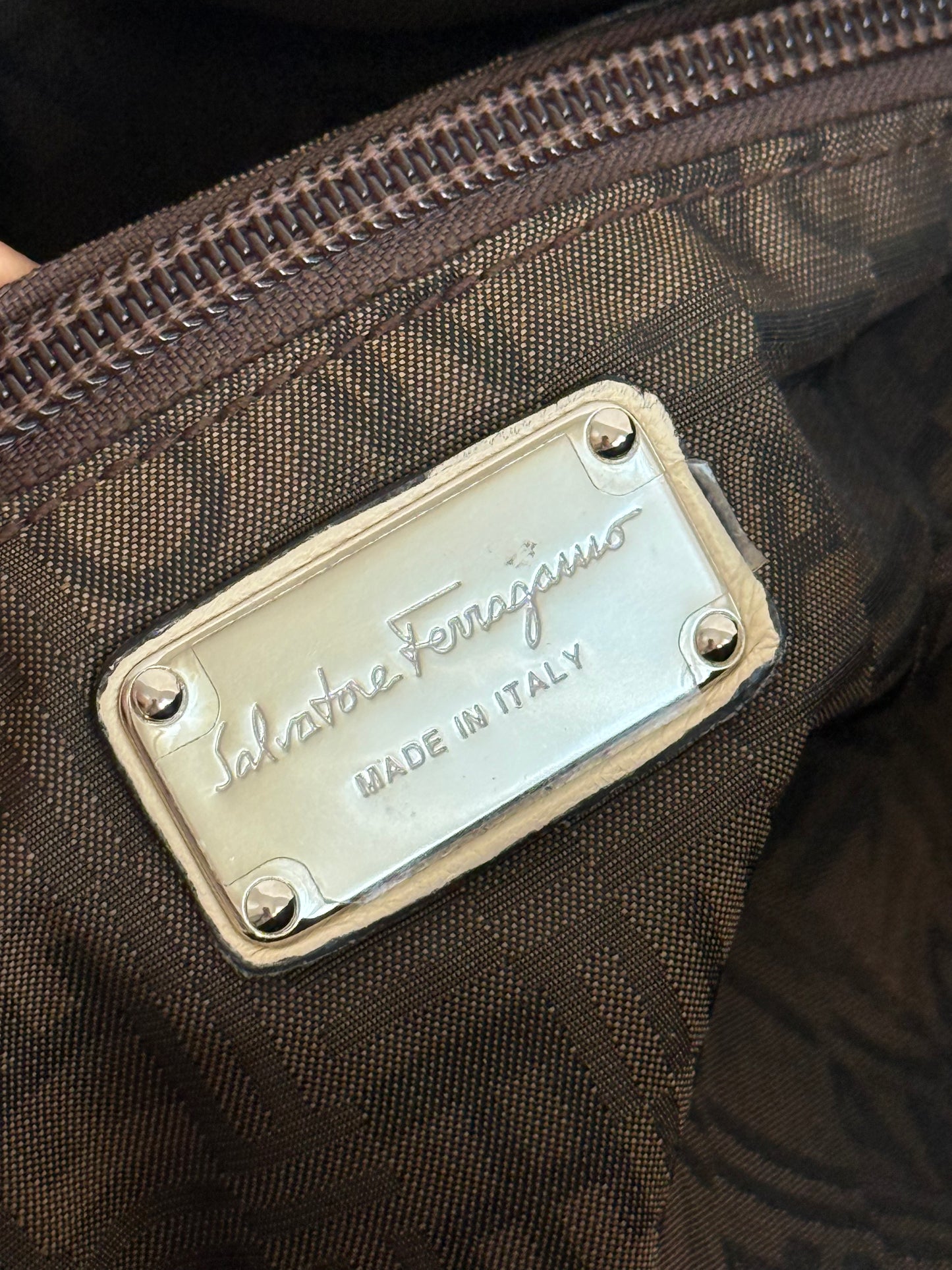 Salvatore Ferragamo rafia e pitone