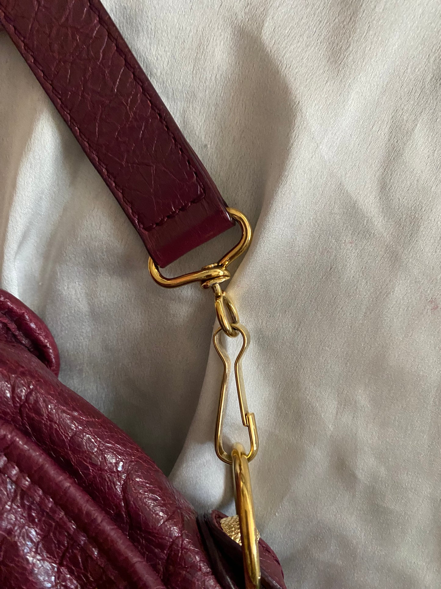 Balenciaga mini city violet prune f/w 2016