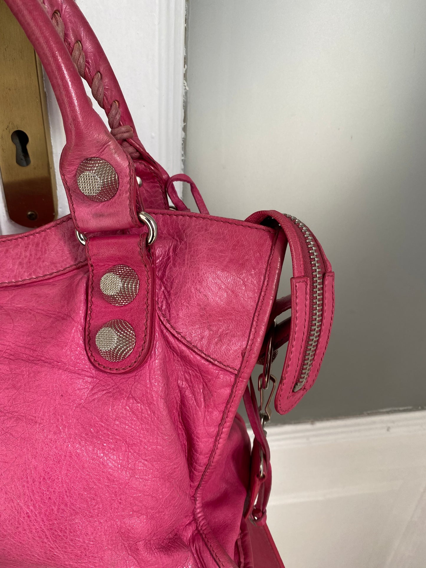 Balenciaga classic city sorbet pink