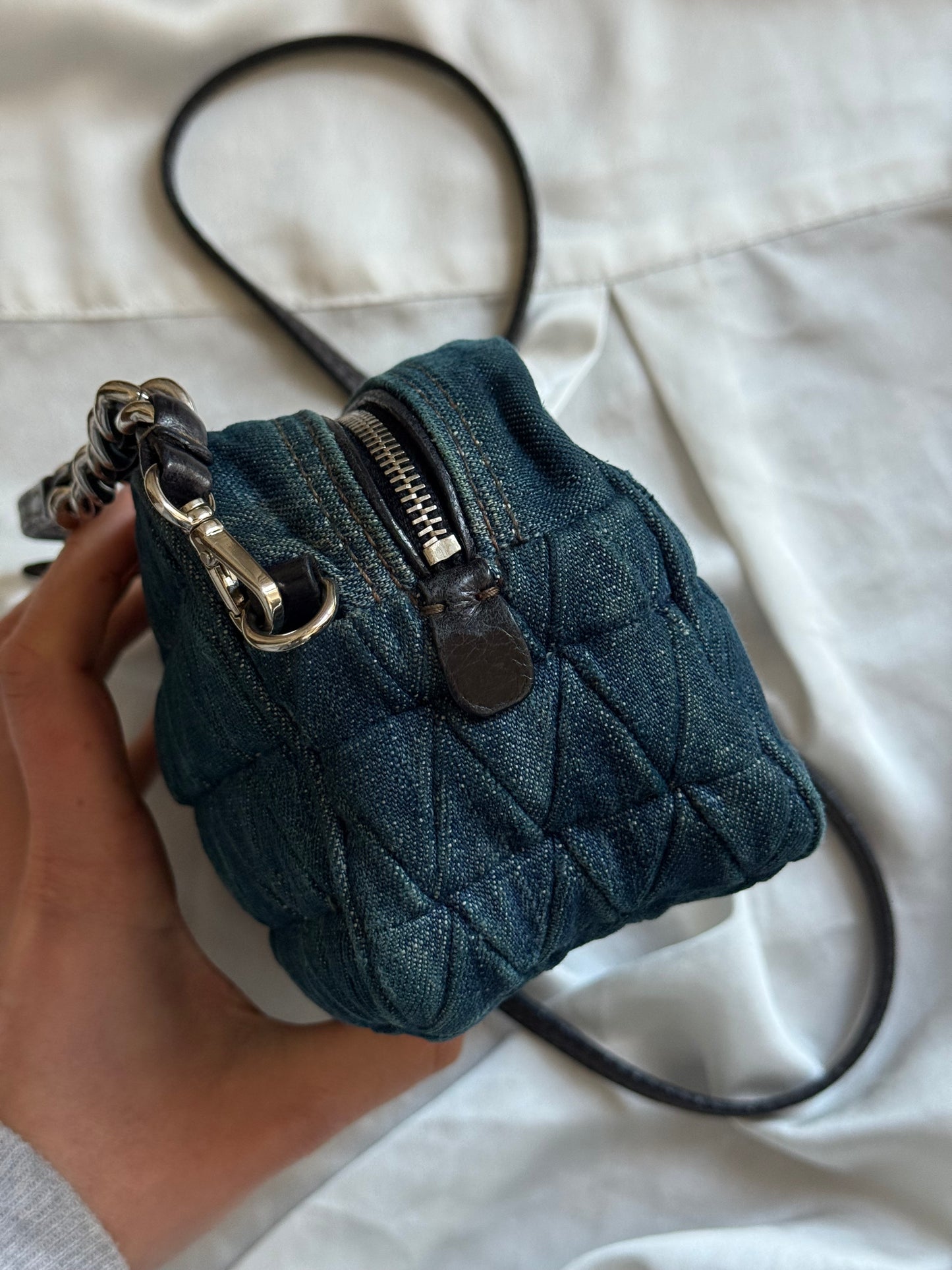 Miu Miu pochette denim
