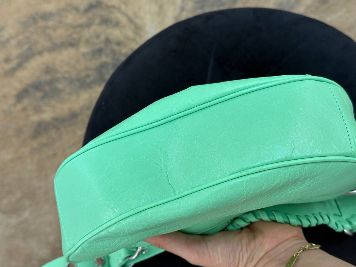 Balenciaga cagole XS verde menta