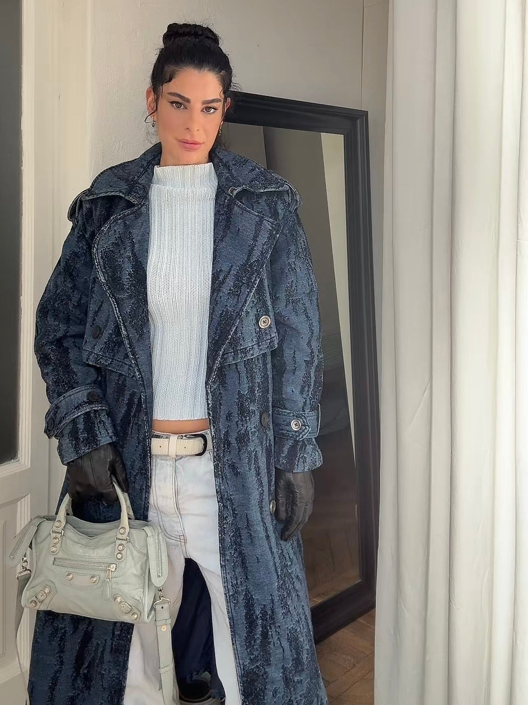 Balenciaga mini city bleu acier s/s 2013