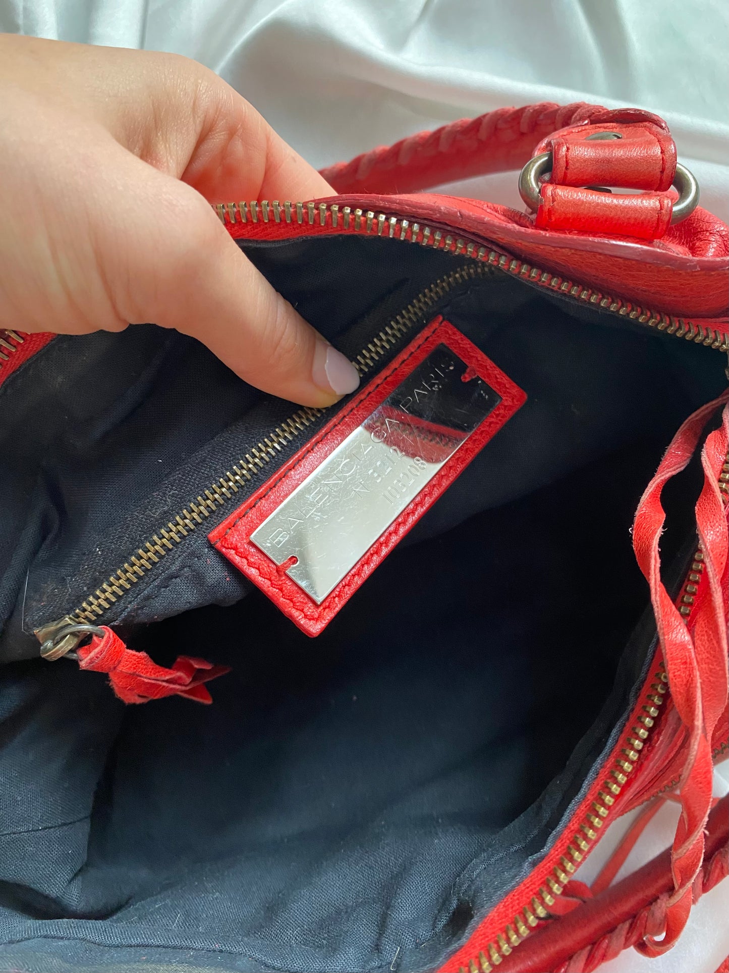 Balenciaga first cherry red