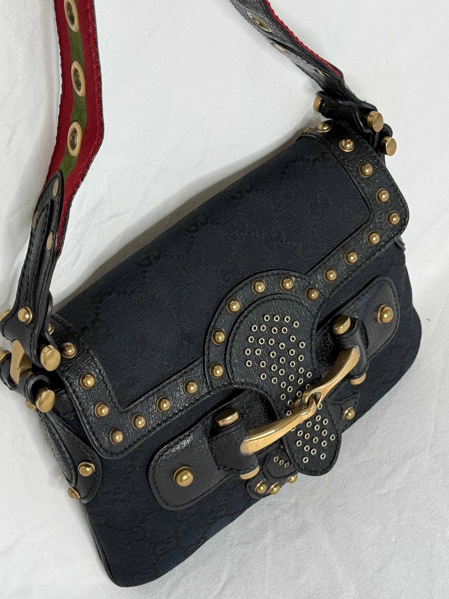 Gucci Pelham horsebit monogram black